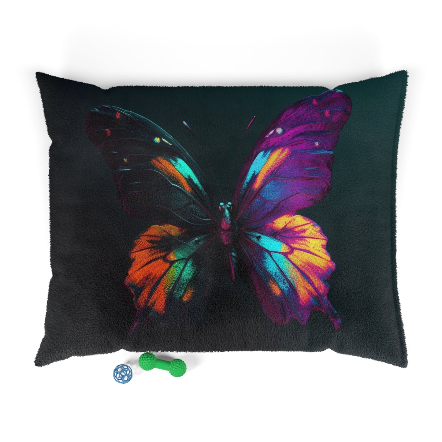 Pet Bed Hyper Colorful Butterfly Purple 3