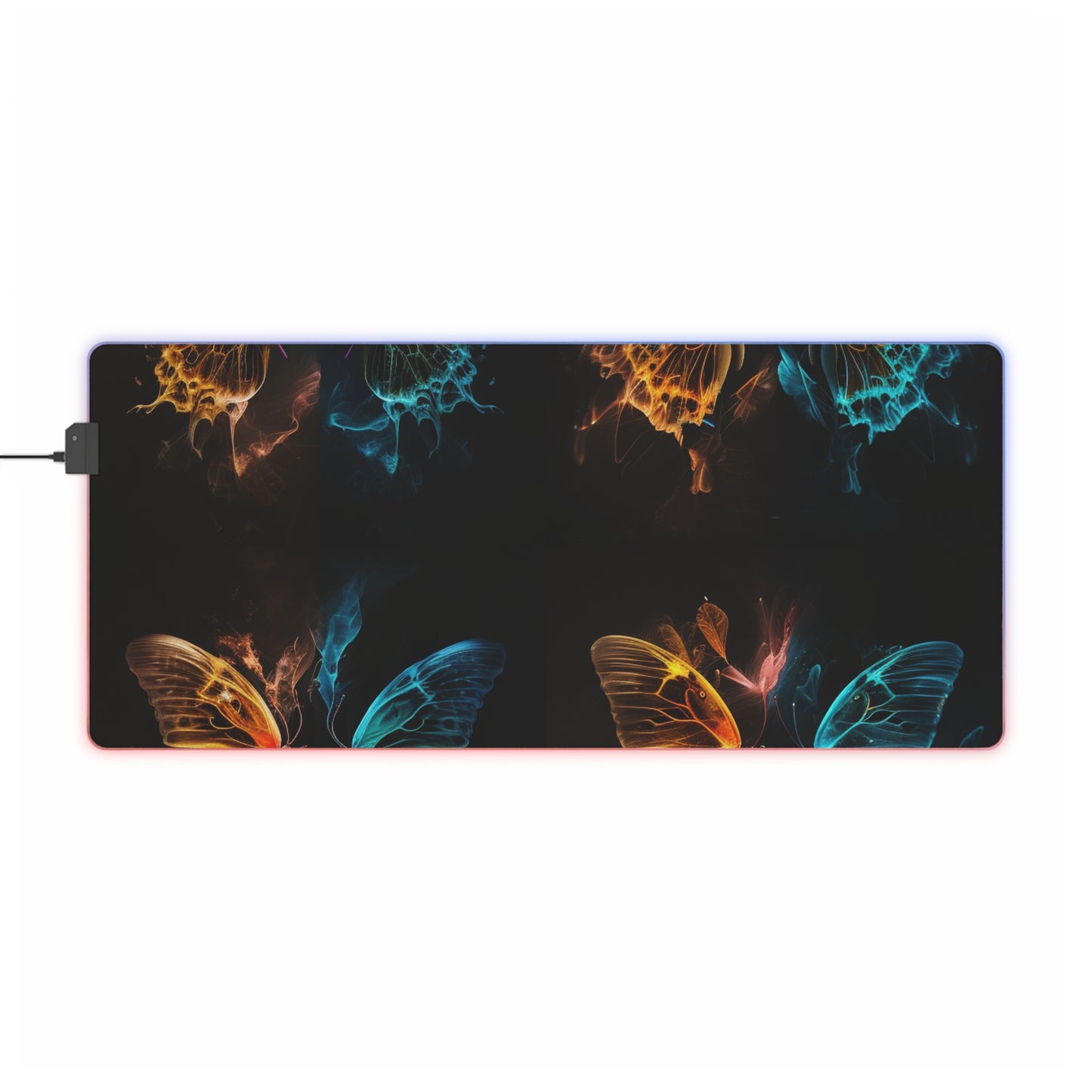 LED Gaming Mouse Pad Kiss Neon Butterfly 5