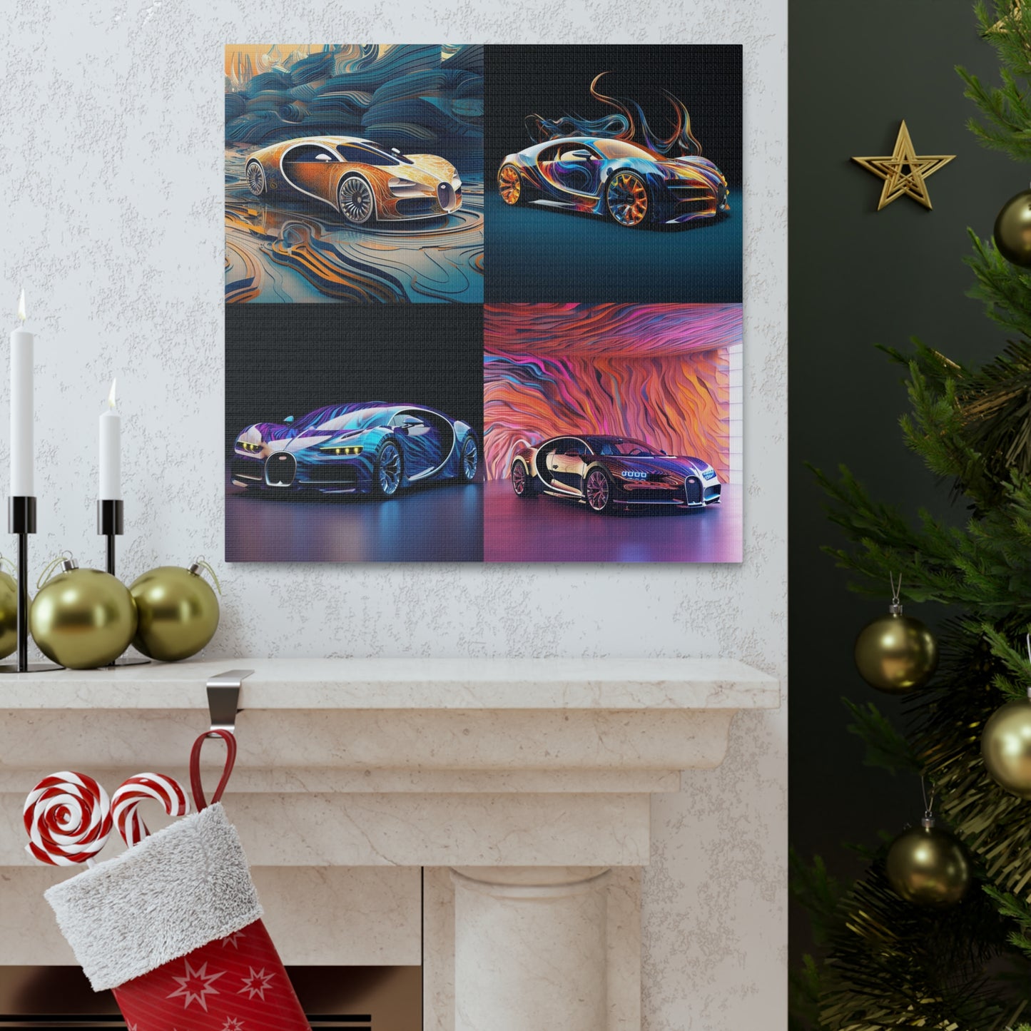 Canvas Gallery Wraps Bugatti Abstract Flair 5