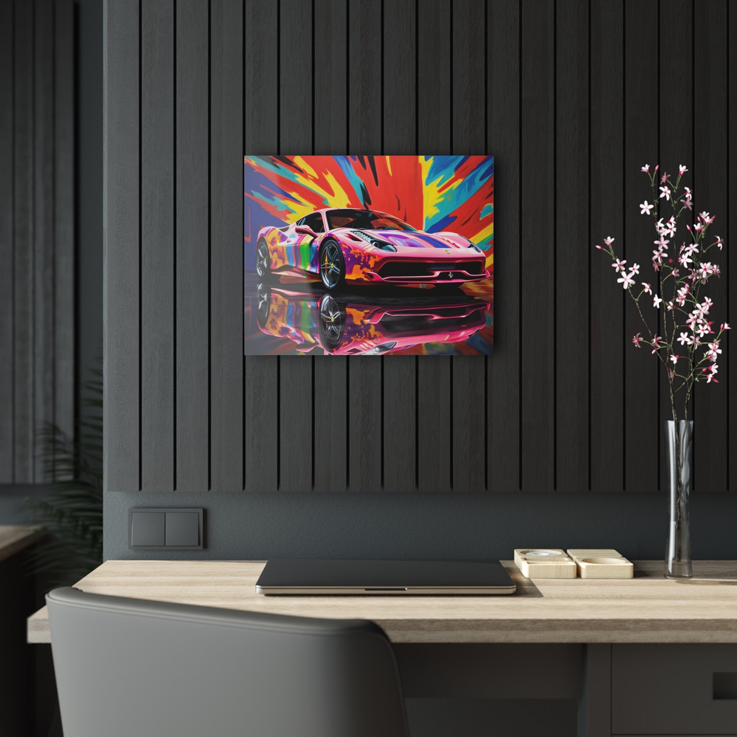 Acrylic Prints Hyper Colorfull Ferrari 3