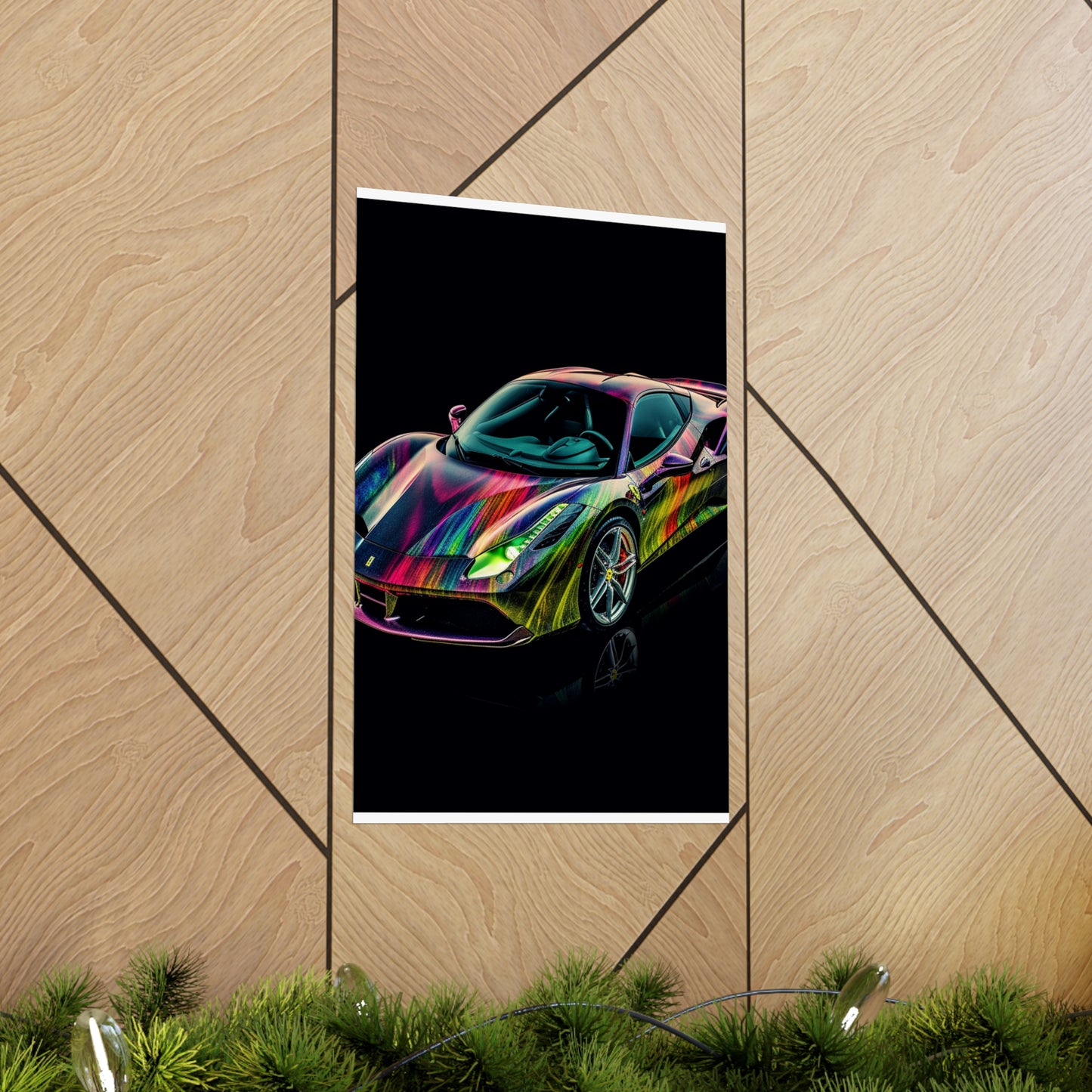 Premium Matte Vertical Posters Ferrari Color 3