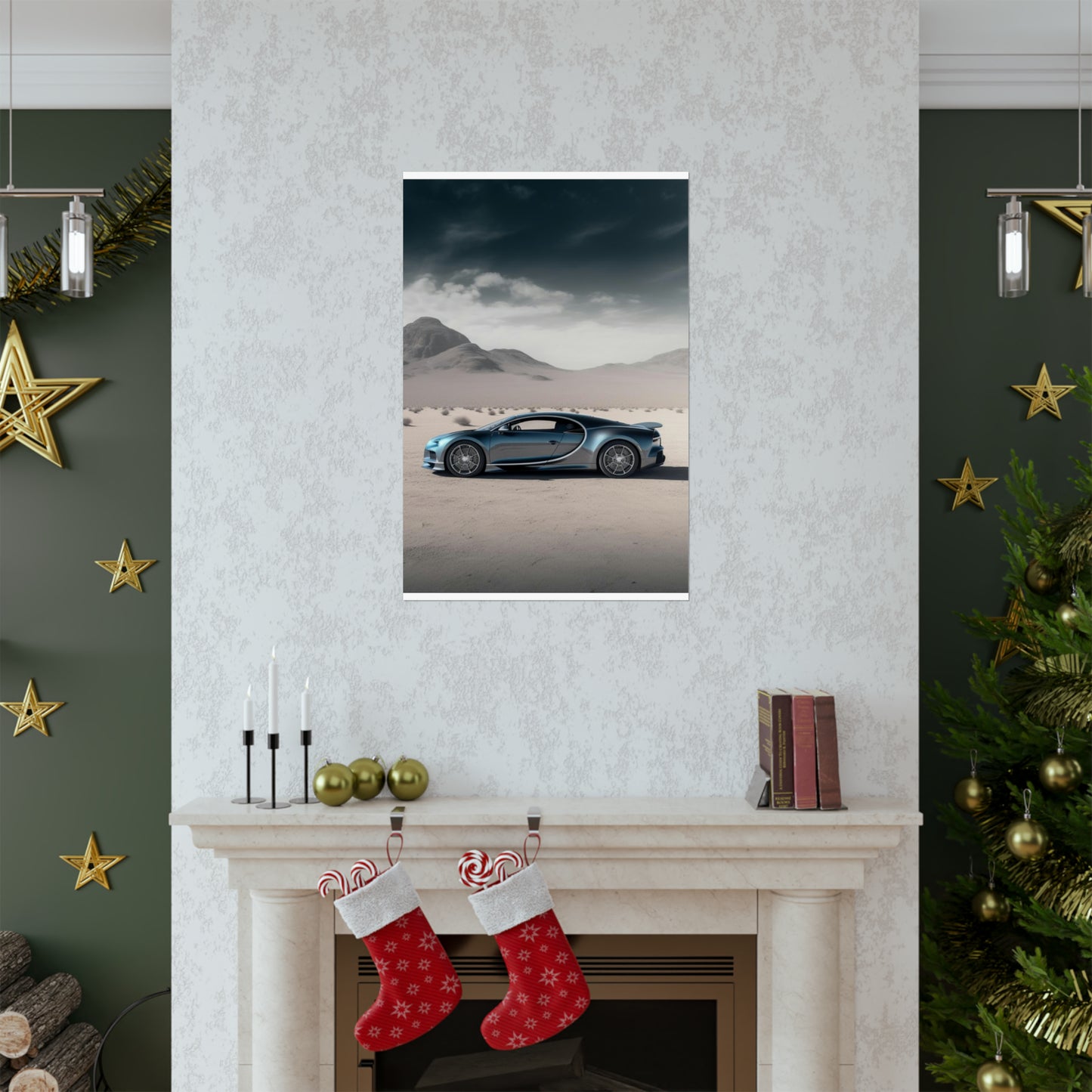 Premium Matte Vertical Posters Bugatti Real Look 1