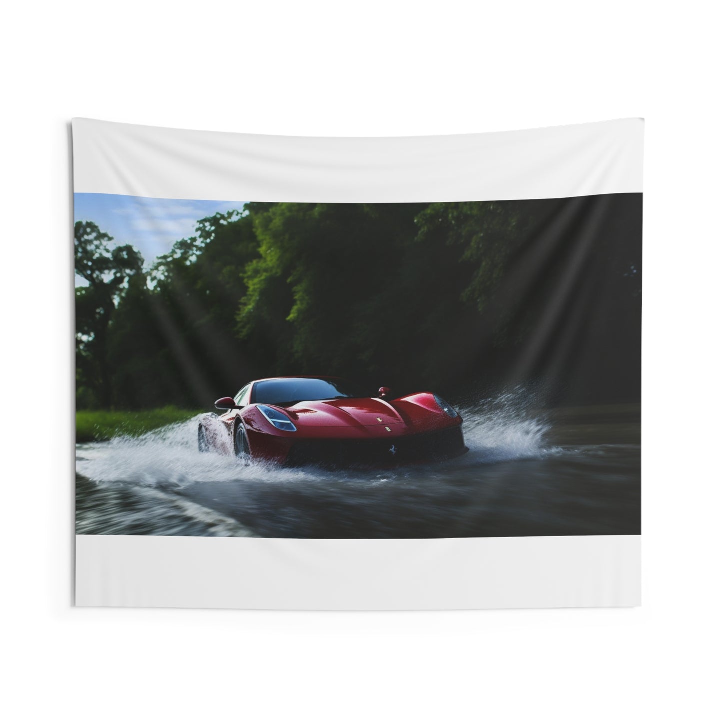 Indoor Wall Tapestries Water Ferrari Splash 1