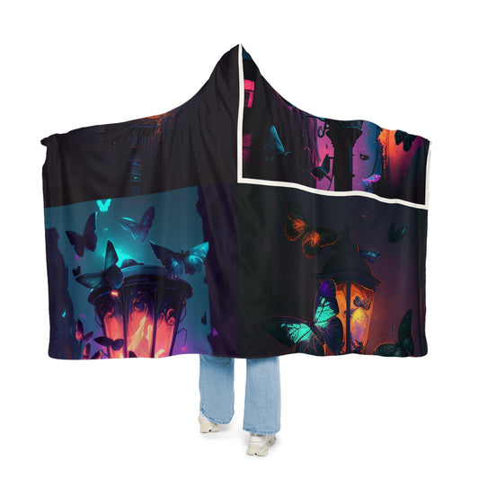 Snuggle Hooded Blanket Street Light Butterfly 5