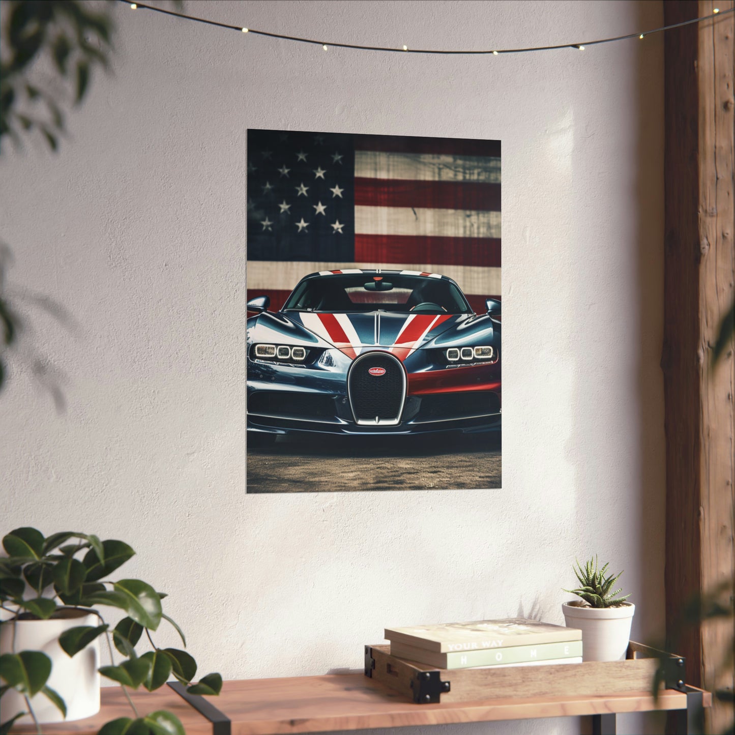 Premium Matte Vertical Posters Bugatti Flag 2