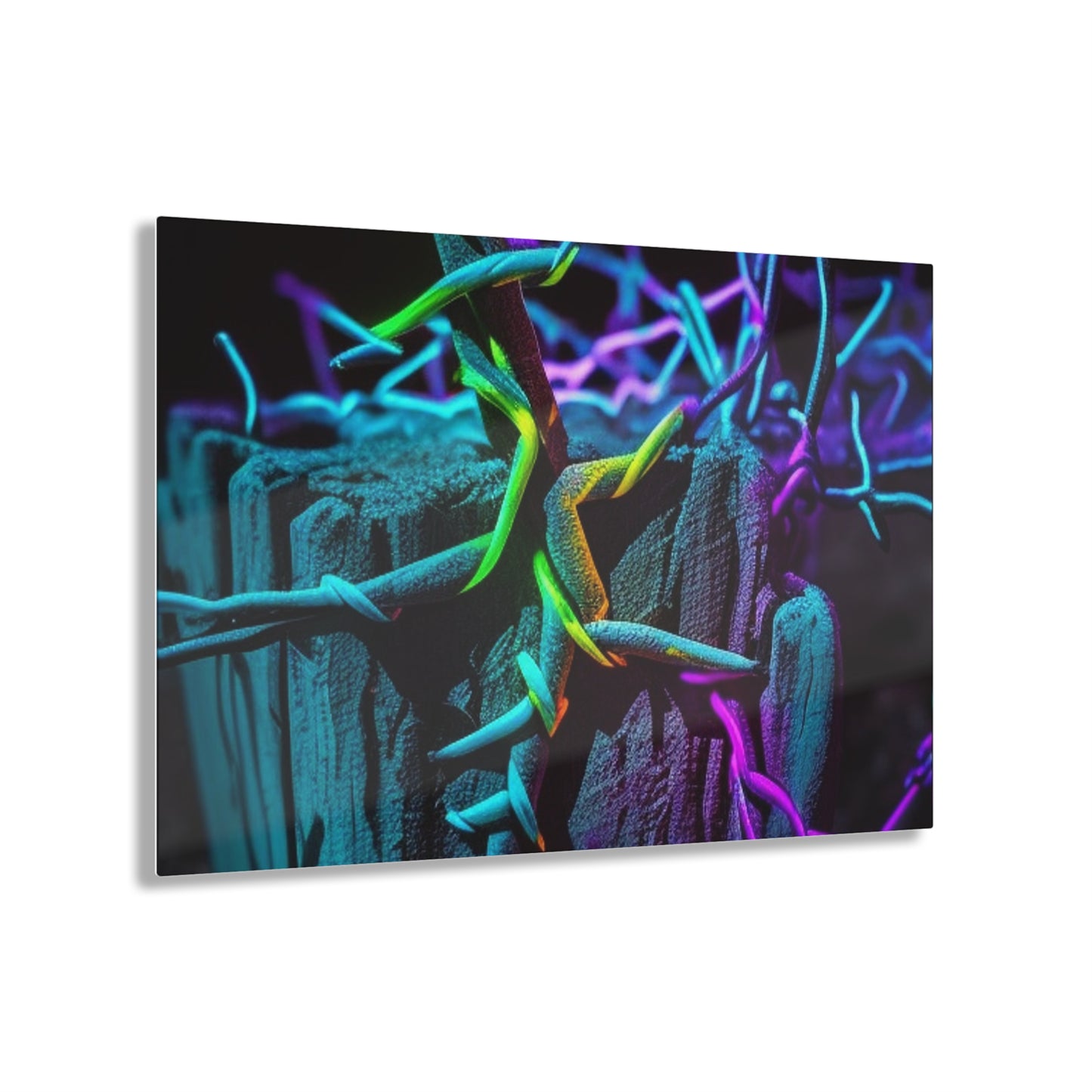 Acrylic Prints Macro Neon Barbs 3