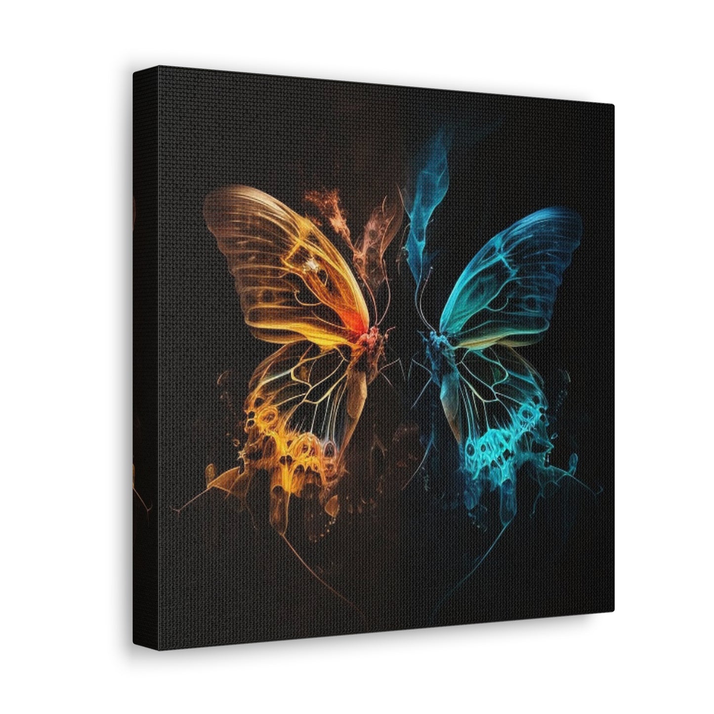 Canvas Gallery Wraps Kiss Neon Butterfly 3