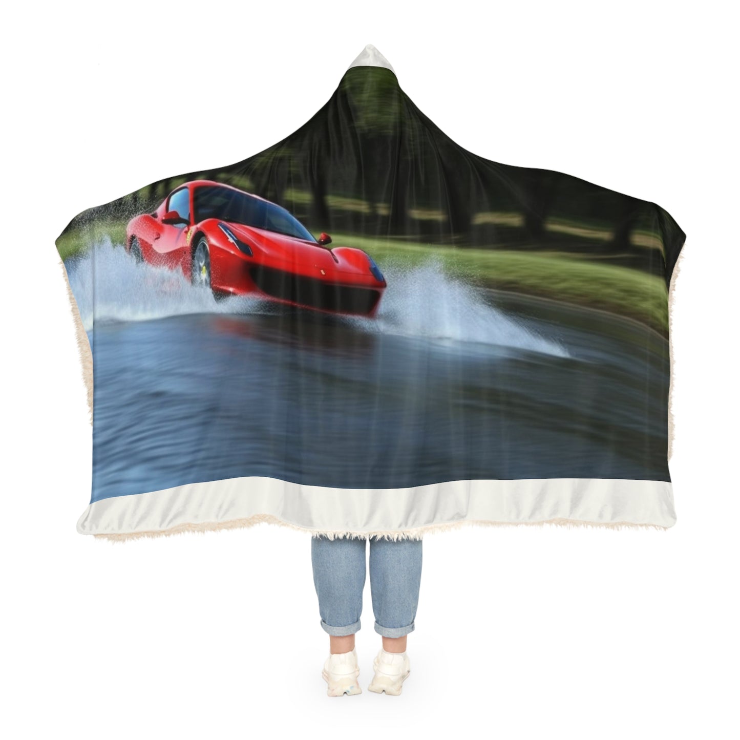 Snuggle Hooded Blanket Water Ferrari Splash 3