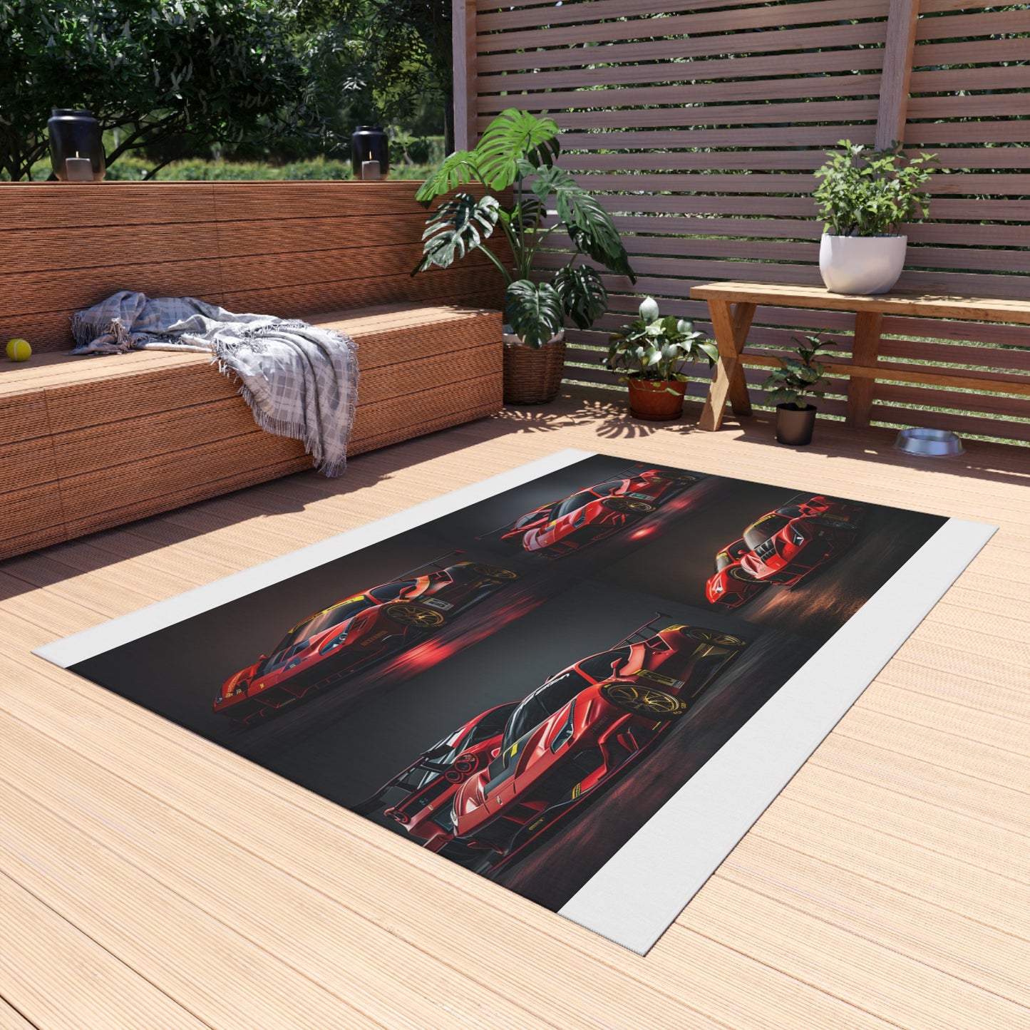 Outdoor Rug  Ferrari Red 5