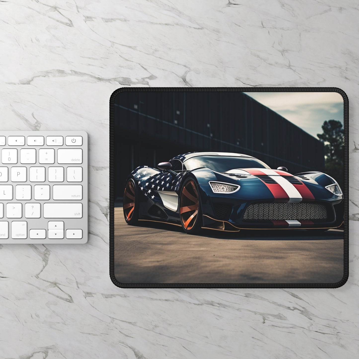 Gaming Mouse Pad  Bugatti Flag American 2