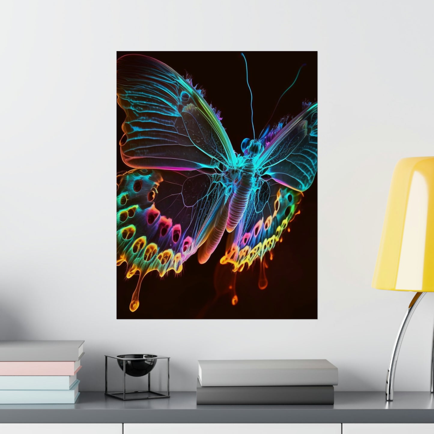 Premium Matte Vertical Posters Thermal Butterfly 2