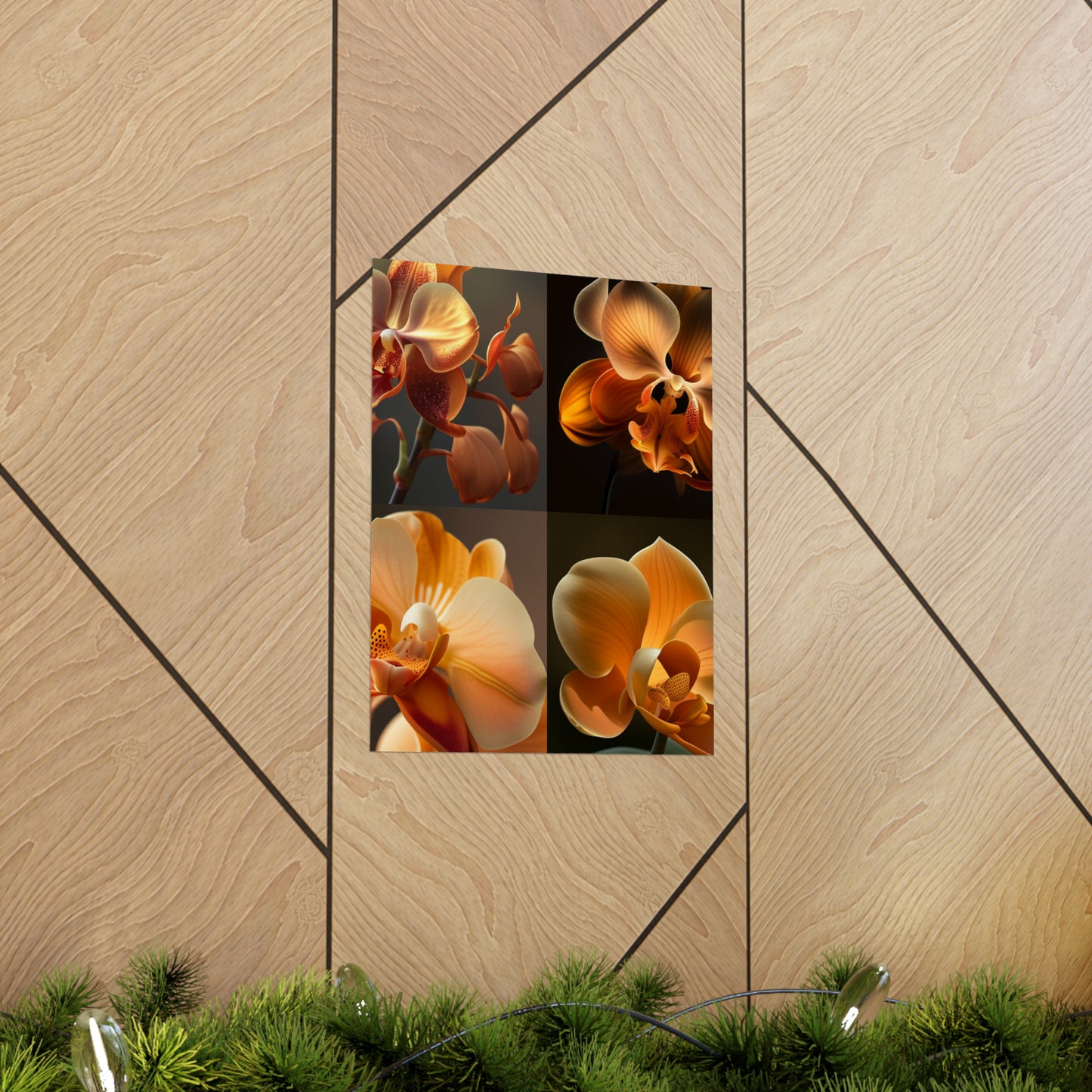 Premium Matte Vertical Posters Orange Orchid 5