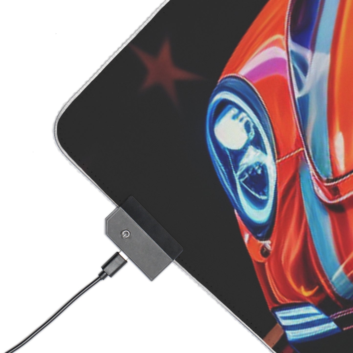 LED Gaming Mouse Pad Macro American Flag Porsche 4