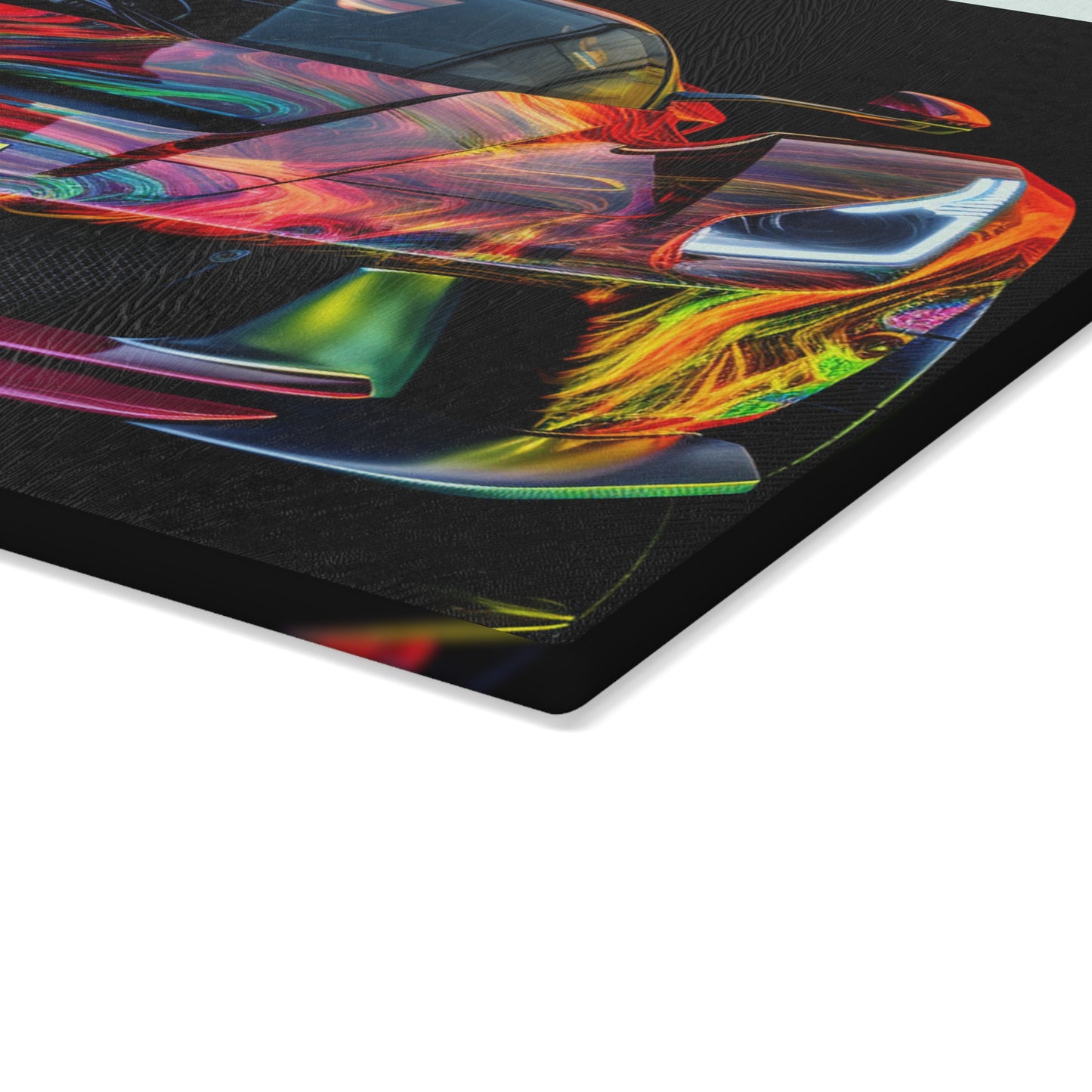 Glass Cutting Board Ferrari Neon 3