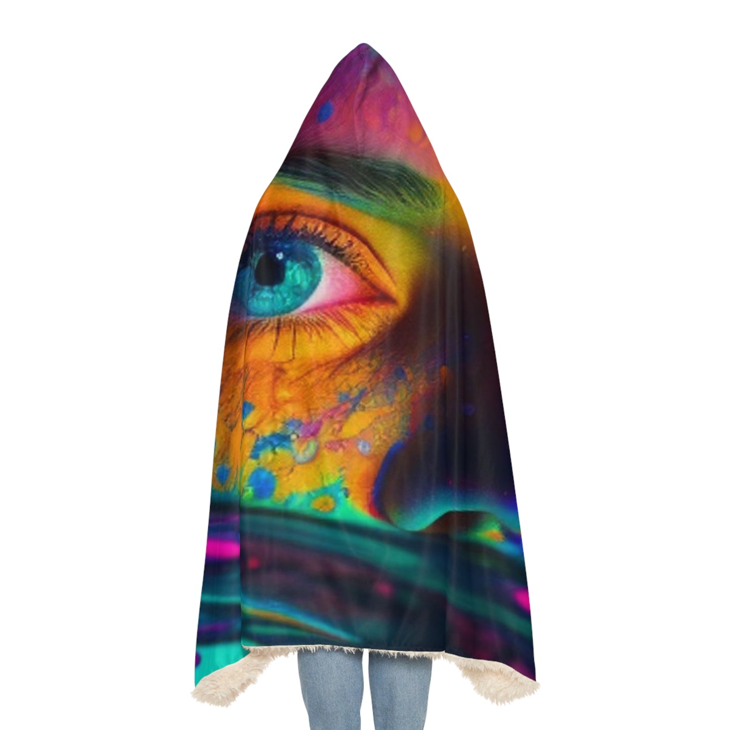 Snuggle Hooded Blanket Florescent Glow 3