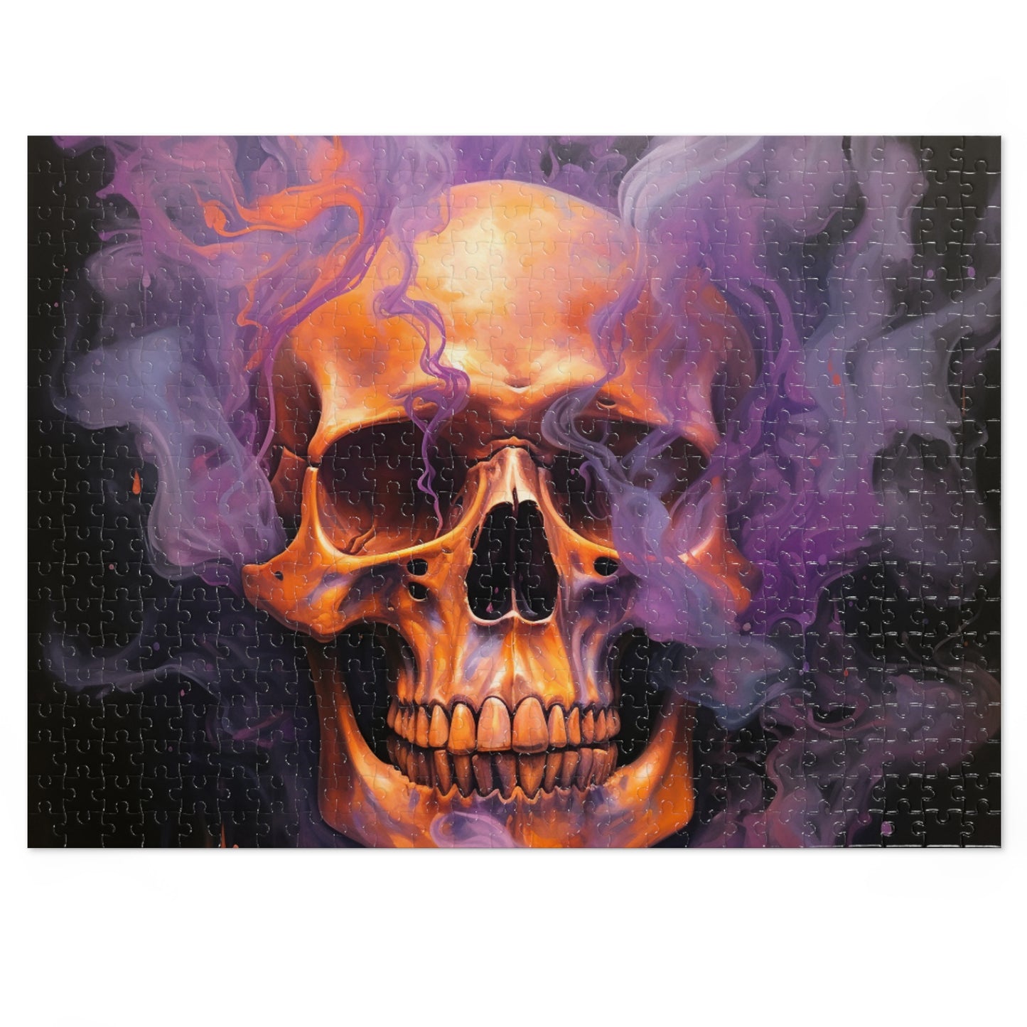 Jigsaw Puzzle (30, 110, 252, 500,1000-Piece) Skull Flames 4