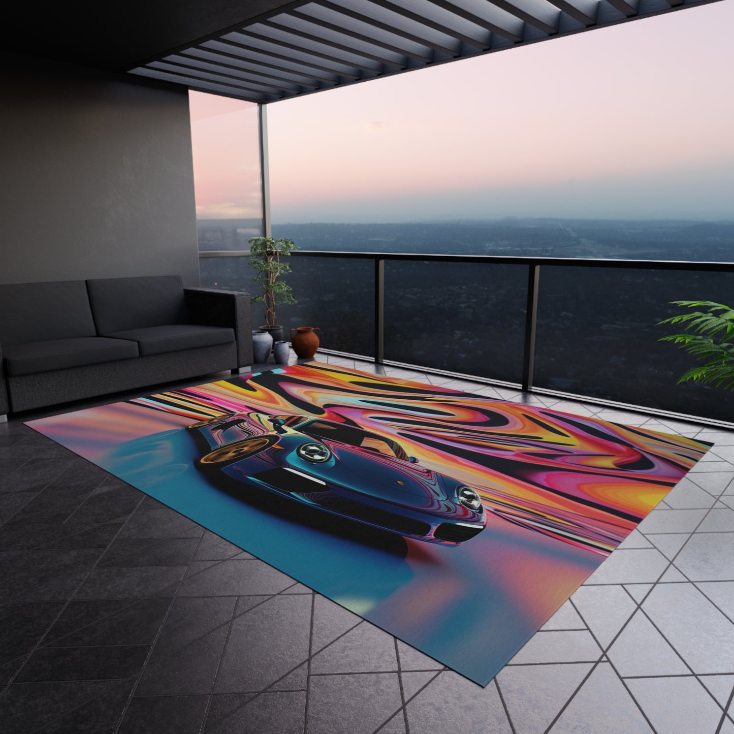 Outdoor Rug  Porsche Water Fusion 2