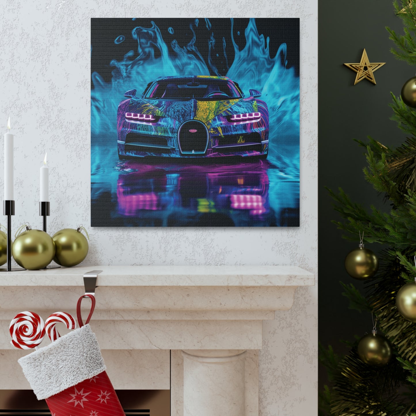 Canvas Gallery Wraps Bugatti Water 2