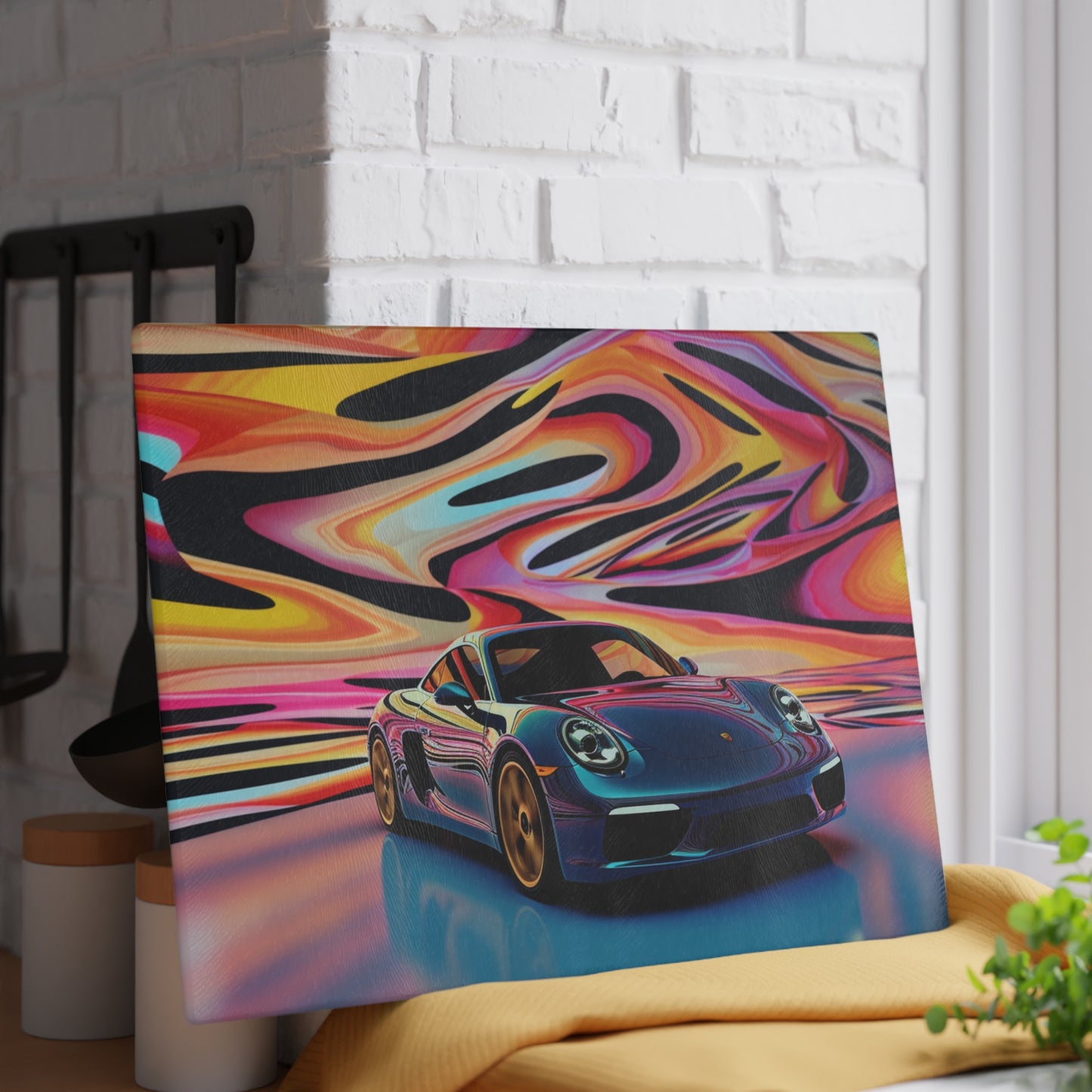 Glass Cutting Board Porsche Water Fusion 2