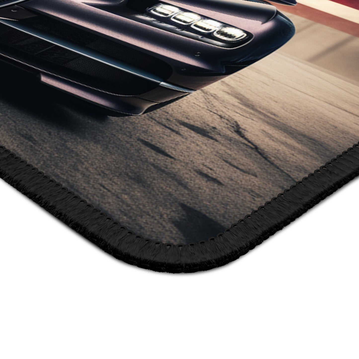 Gaming Mouse Pad  American Flag Background Bugatti 2