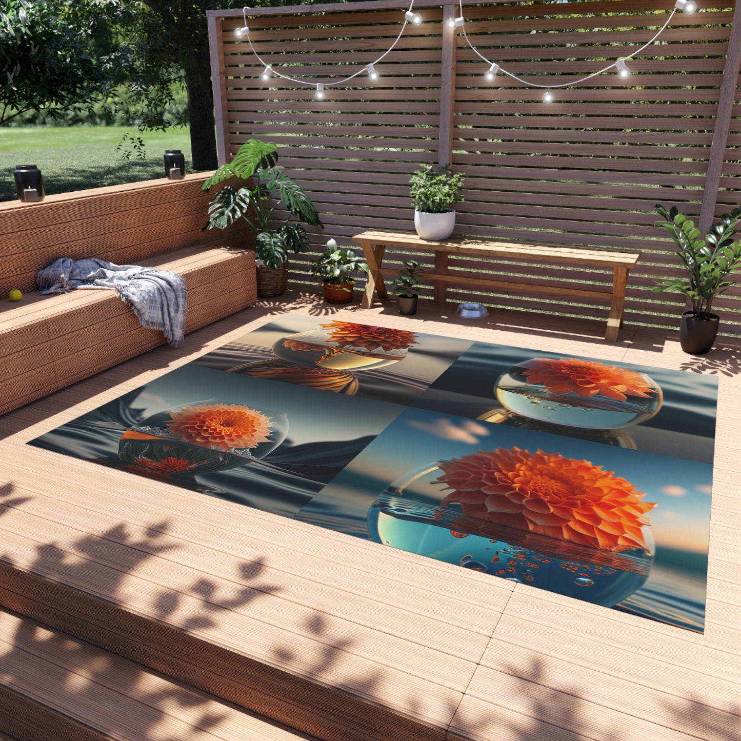 Outdoor Rug  Dahlia Orange 5