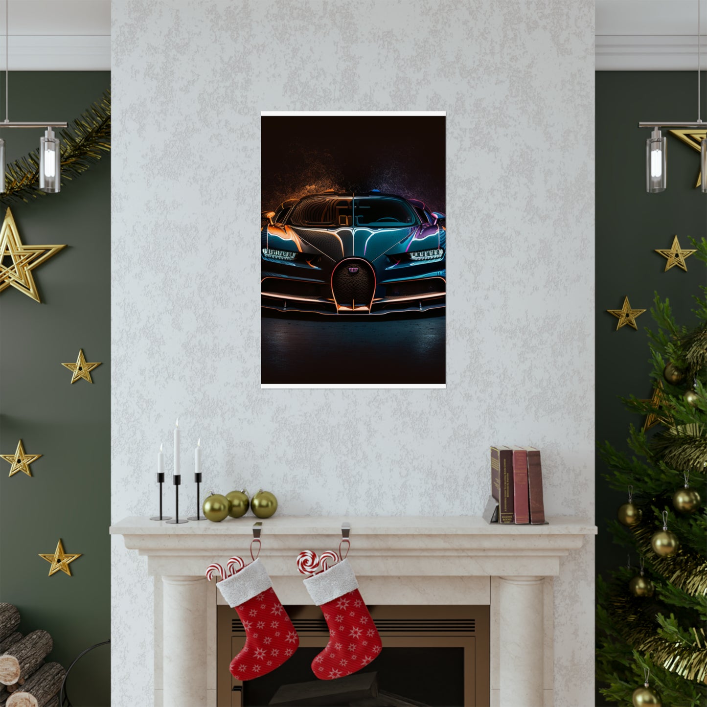 Premium Matte Vertical Posters Bugatti Chiron Super 3