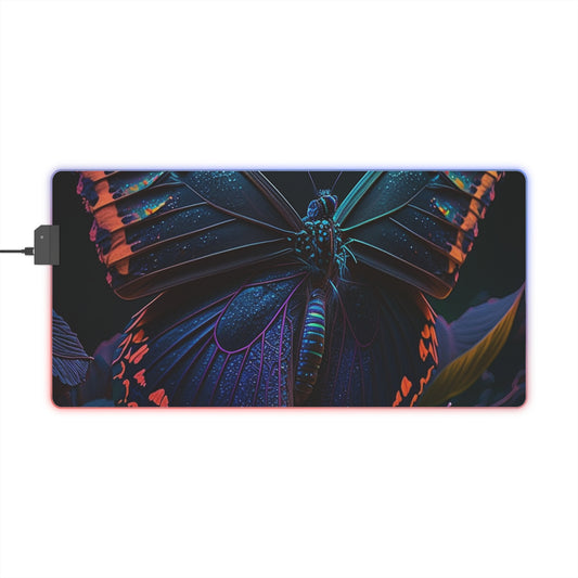 LED Gaming Mouse Pad Hue Neon Butterfly 3