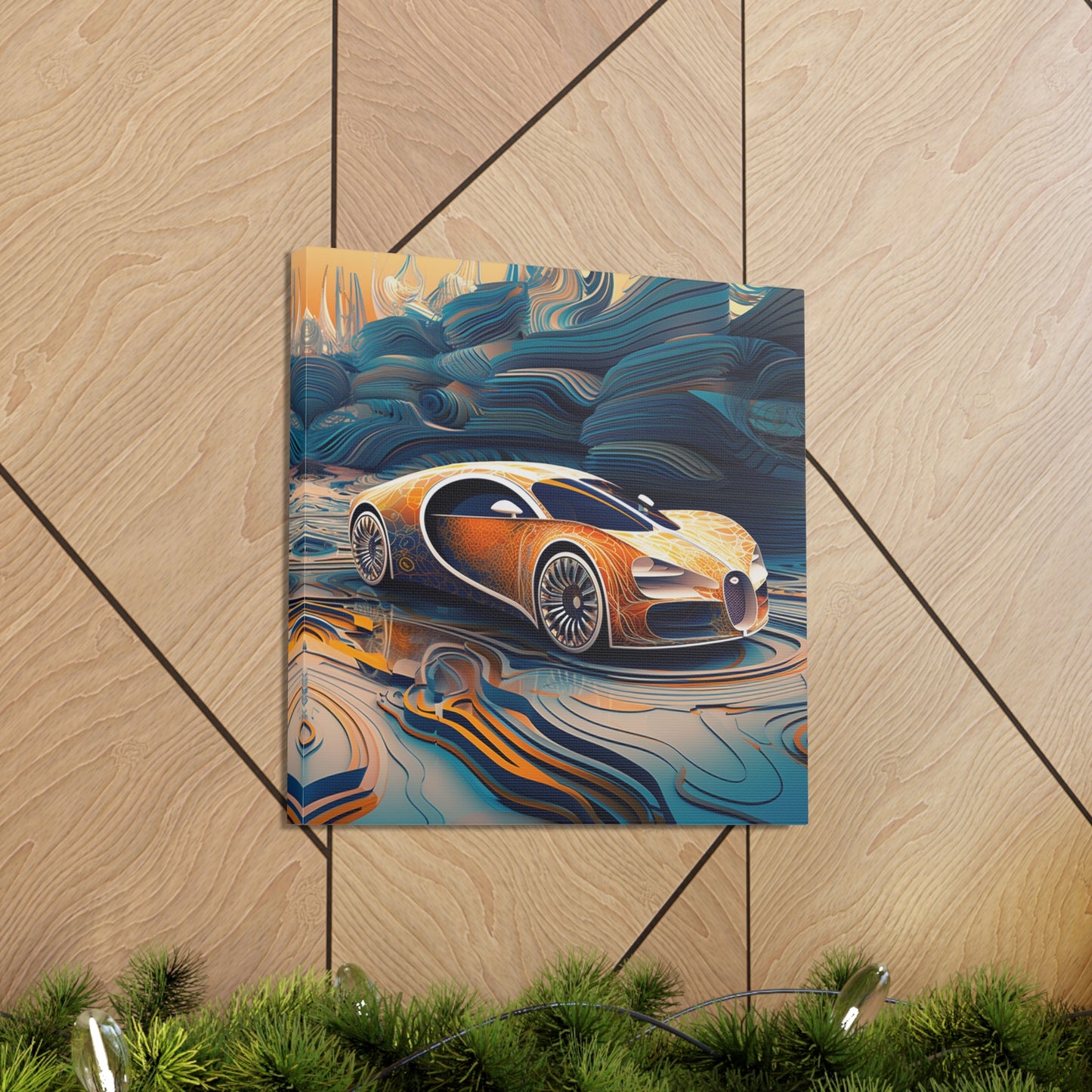 Canvas Gallery Wraps Bugatti Abstract Flair 1