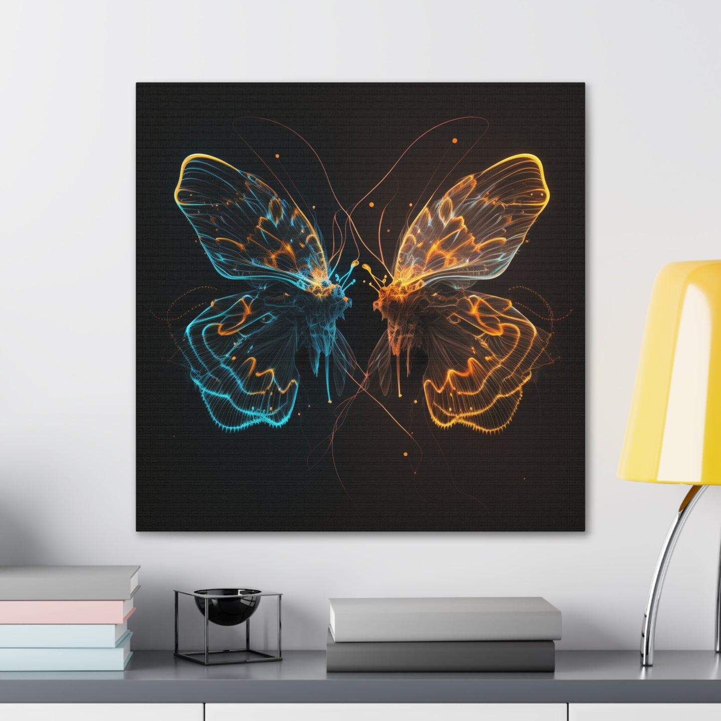 Canvas Gallery Wraps Neon Glo Butterfly 1