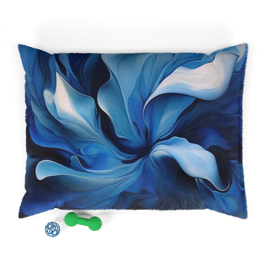 Pet Bed Abstract Blue Tulip 4