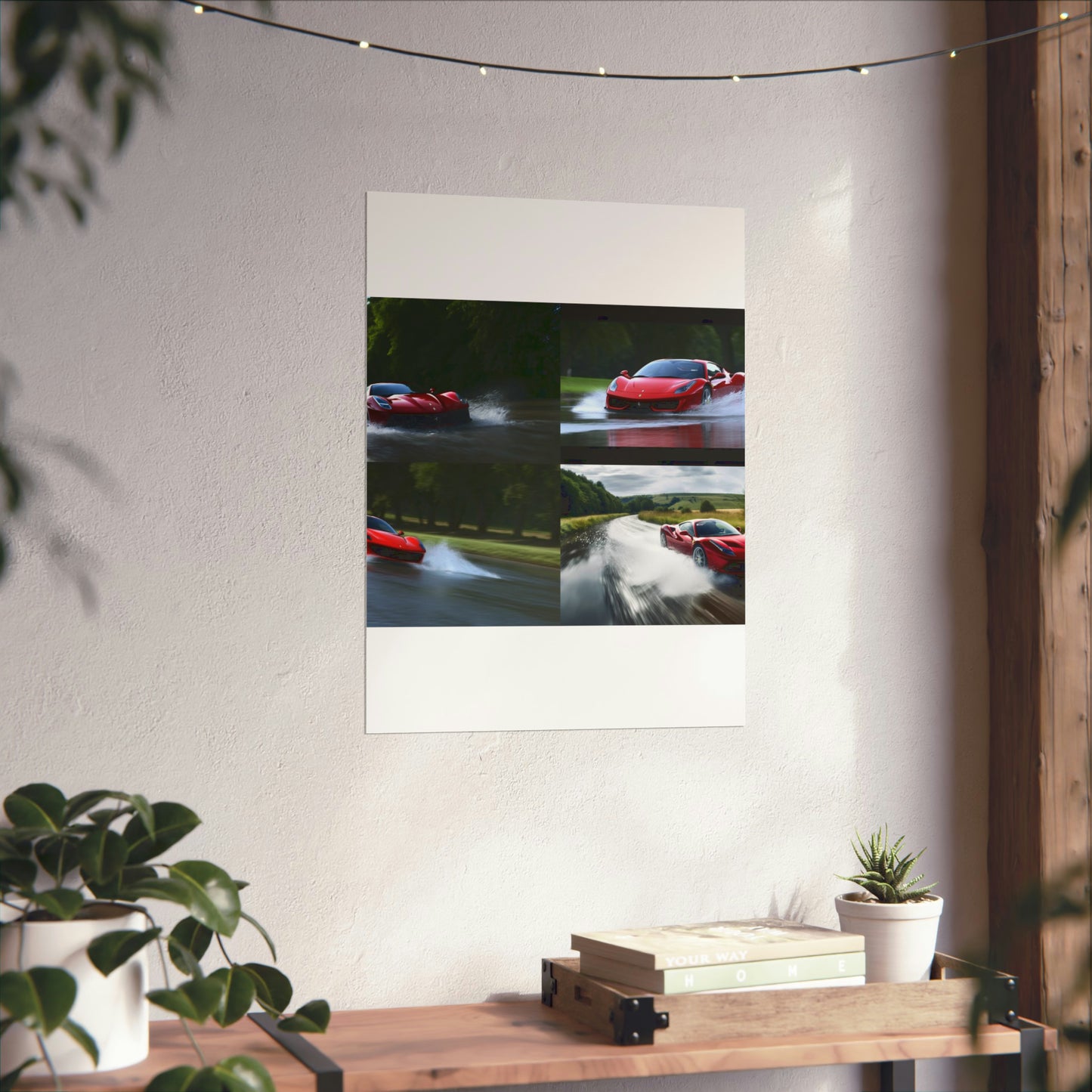 Premium Matte Vertical Posters Water Ferrari Splash 5