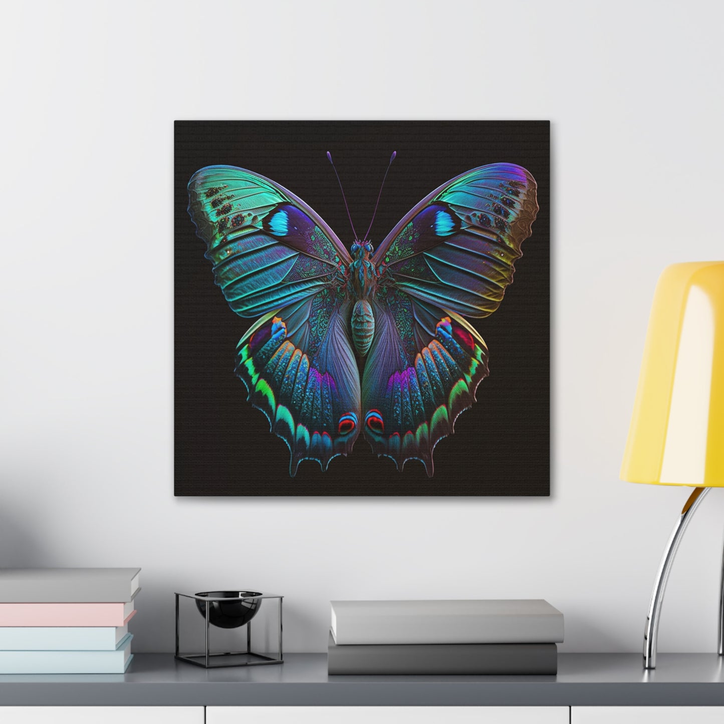 Canvas Gallery Wraps Hue Neon Butterfly 4