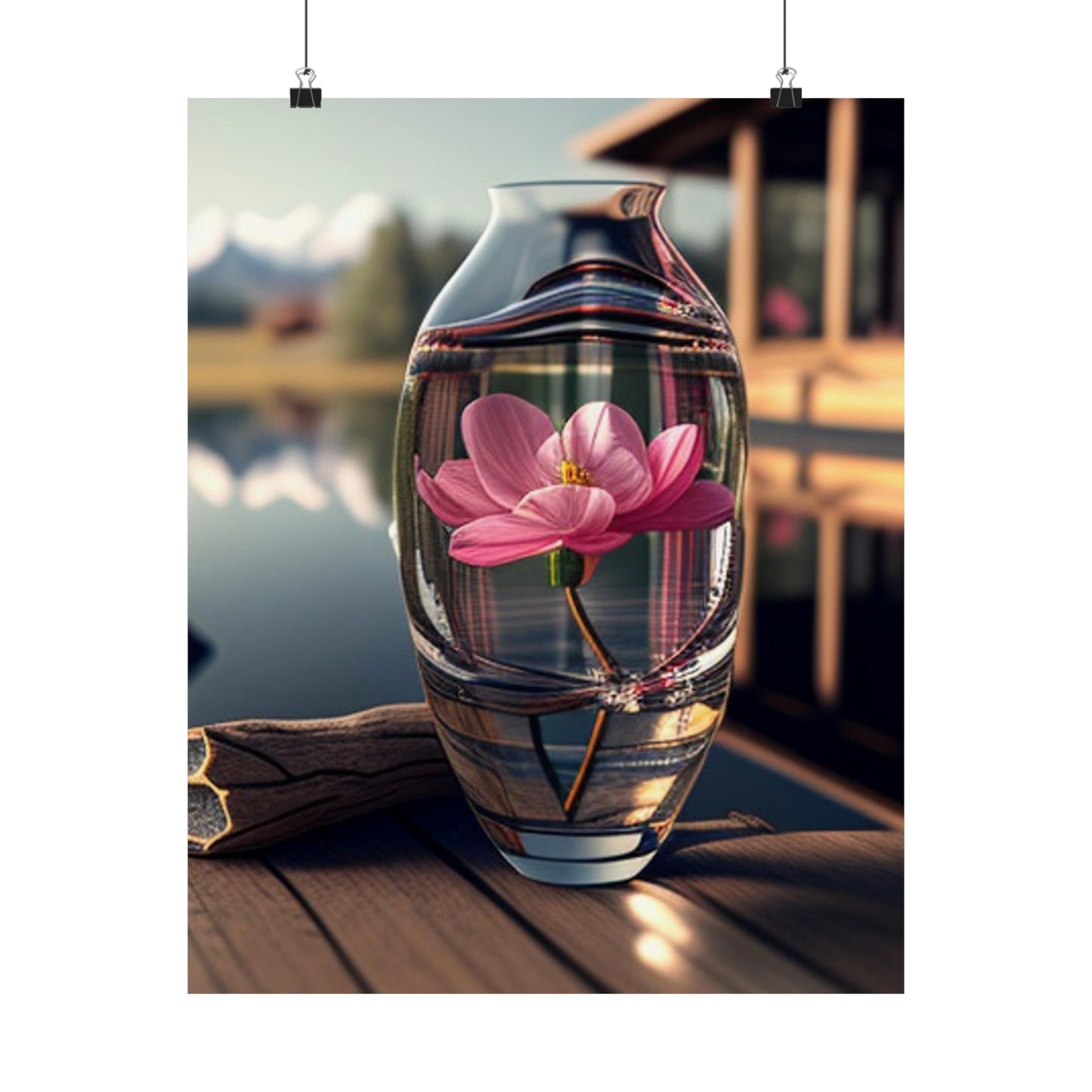 Premium Matte Vertical Posters Pink Magnolia 2