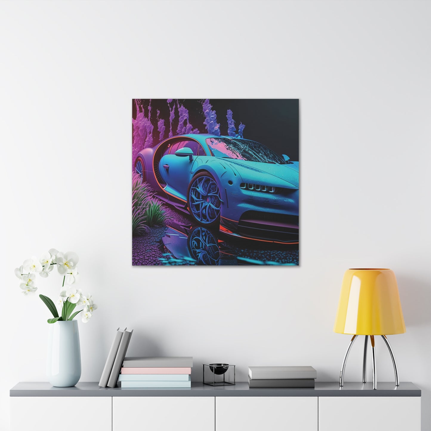 Canvas Gallery Wraps Bugatti Neon Chiron 2