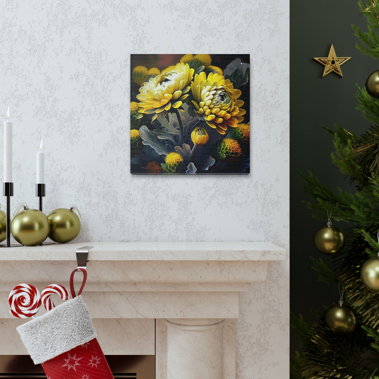 Canvas Gallery Wraps Yellow Hermosas Flores Amarillas 2