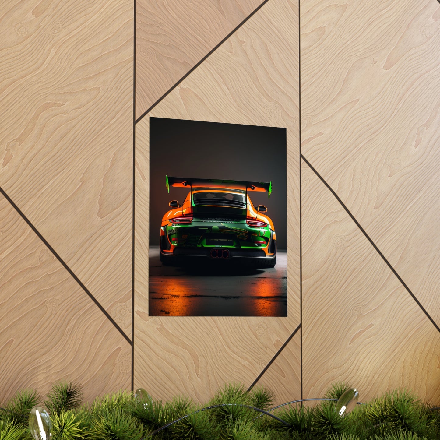 Premium Matte Vertical Posters Porsche Color 3