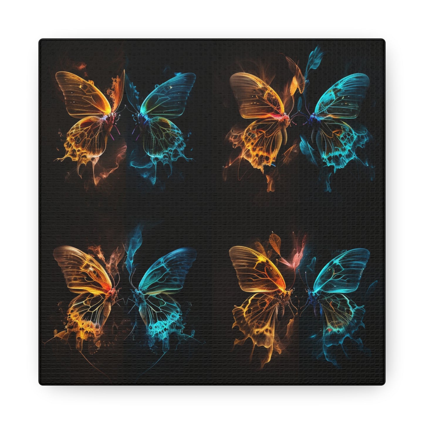 Canvas Gallery Wraps Kiss Neon Butterfly 5