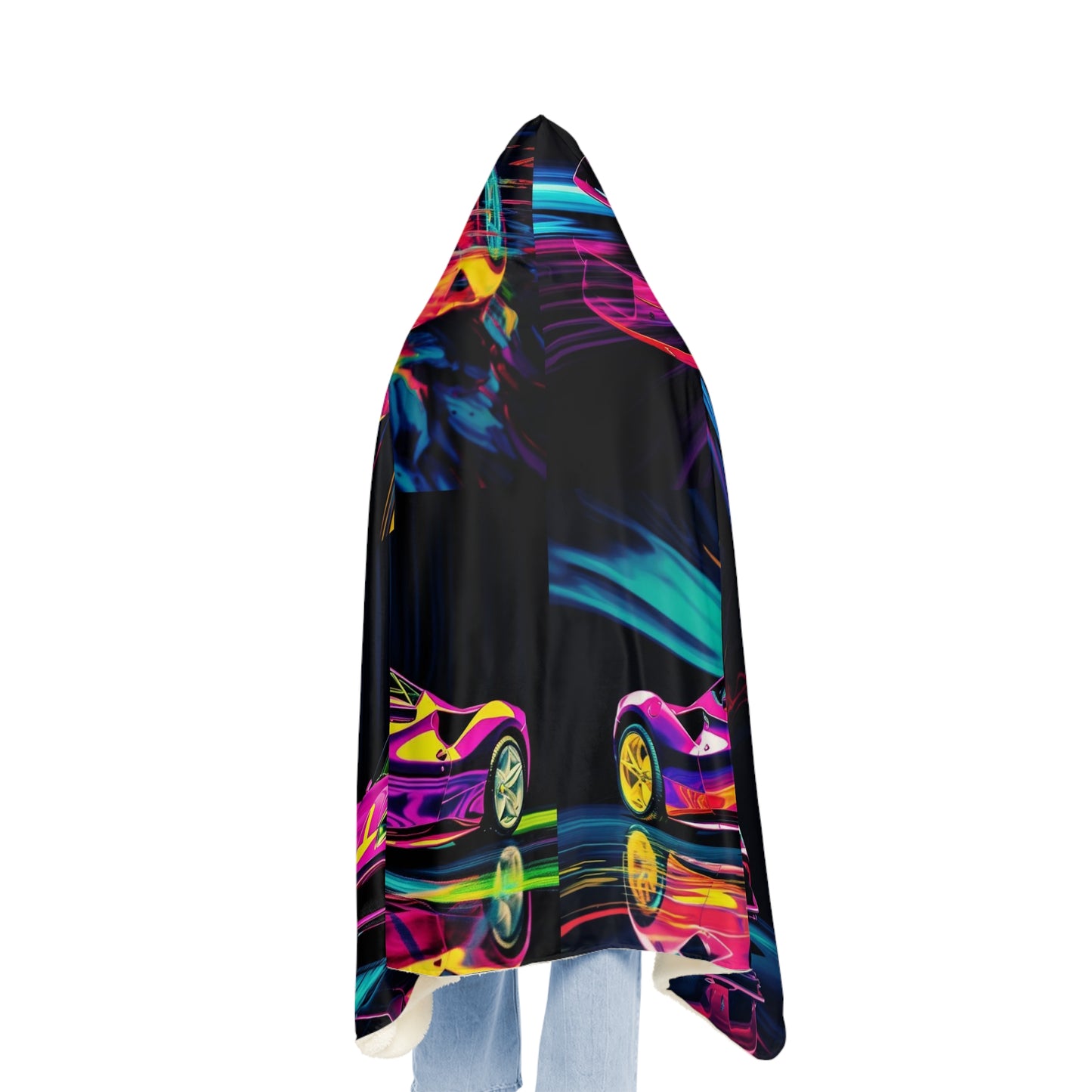 Snuggle Hooded Blanket Pink Ferrari Macro 5