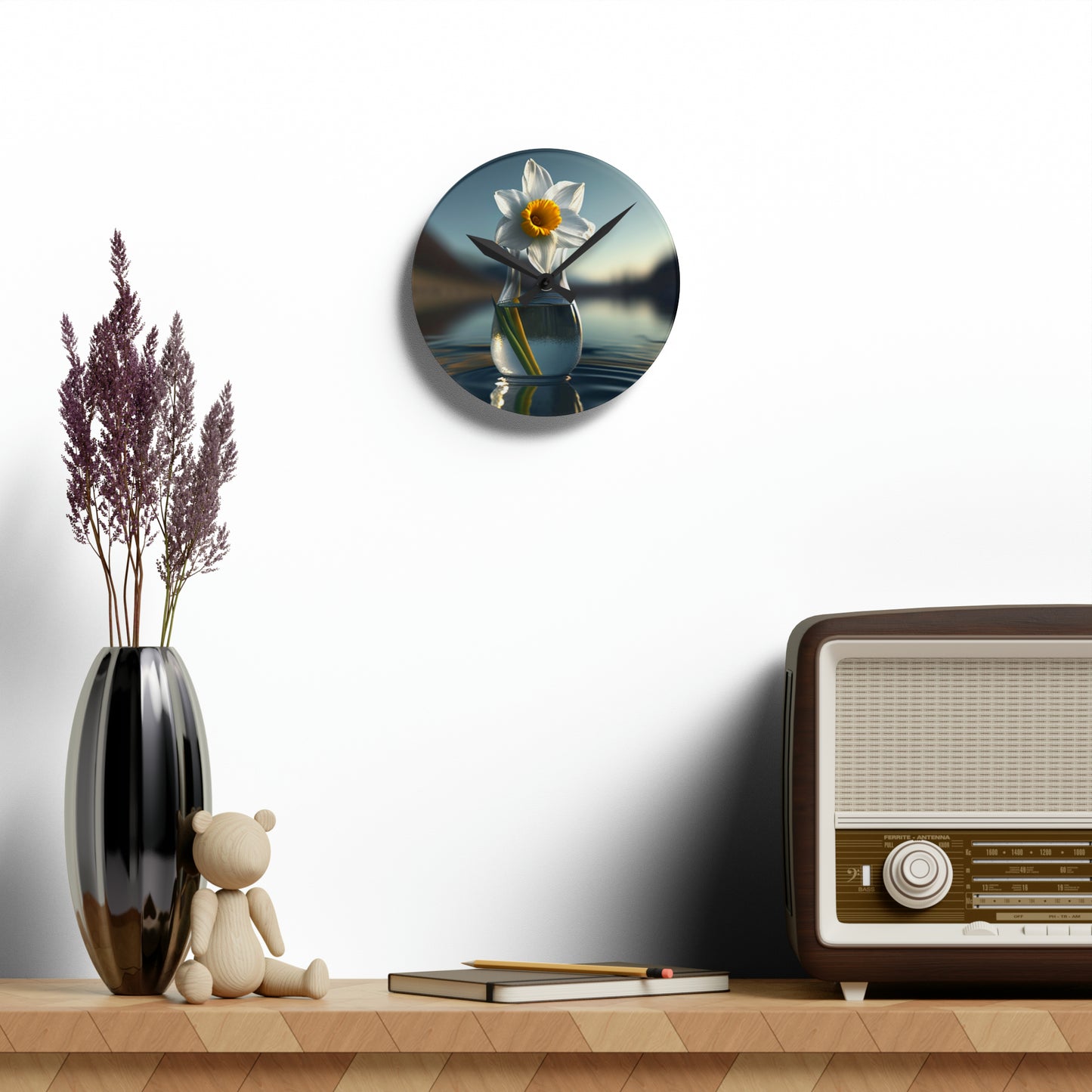 Acrylic Wall Clock Daffodil 3