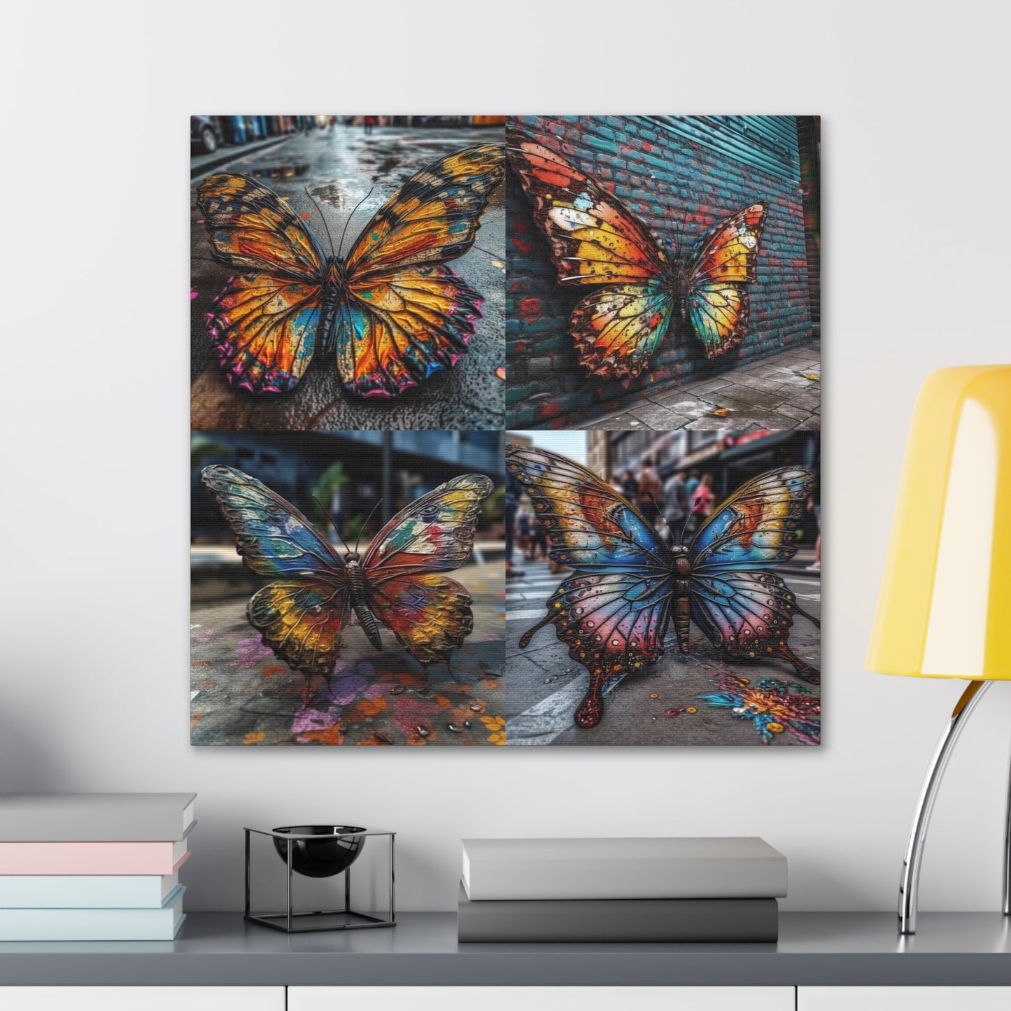 Canvas Gallery Wraps Liquid Street Butterfly 5
