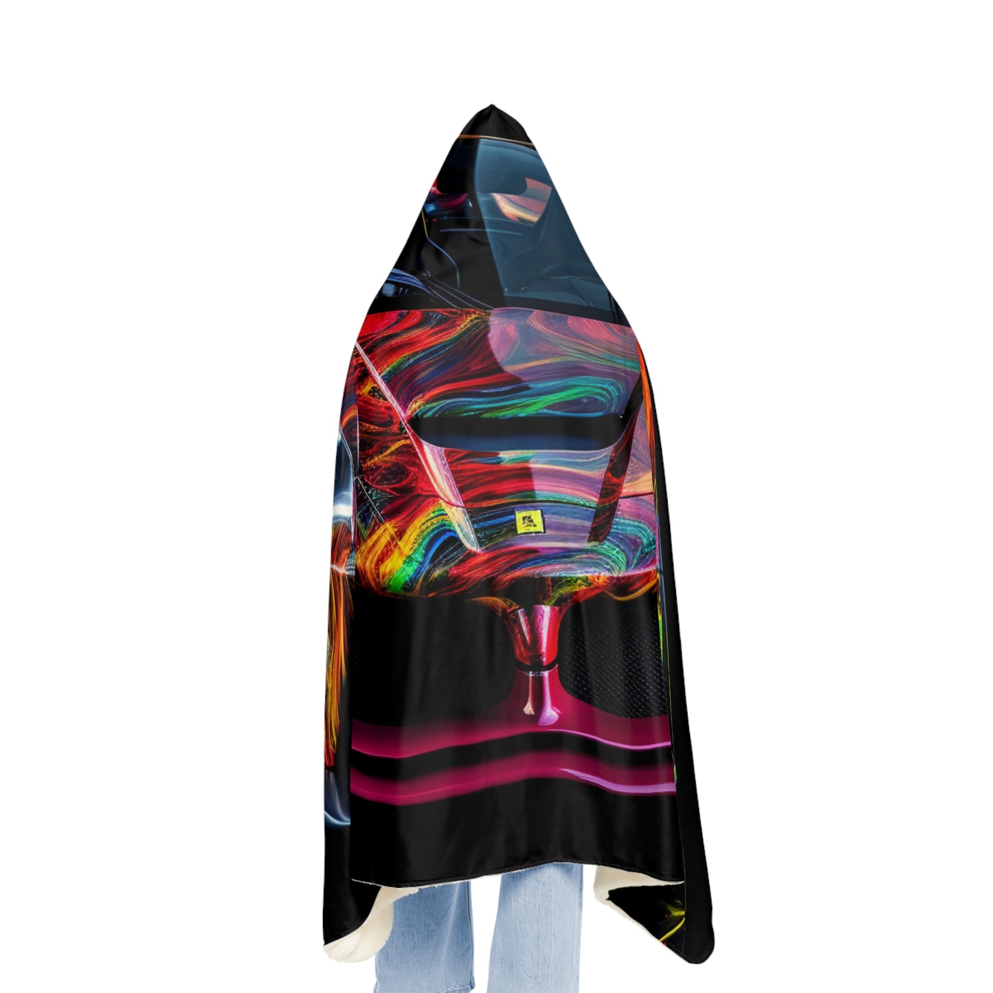 Snuggle Hooded Blanket Ferrari Neon 3