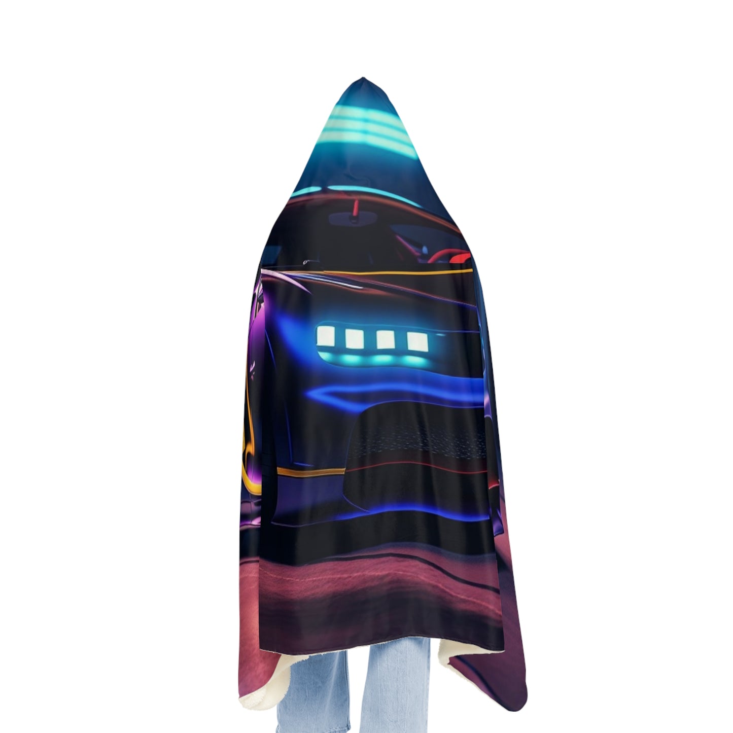 Snuggle Hooded Blanket Hyper Bugatti Neon Chiron 4