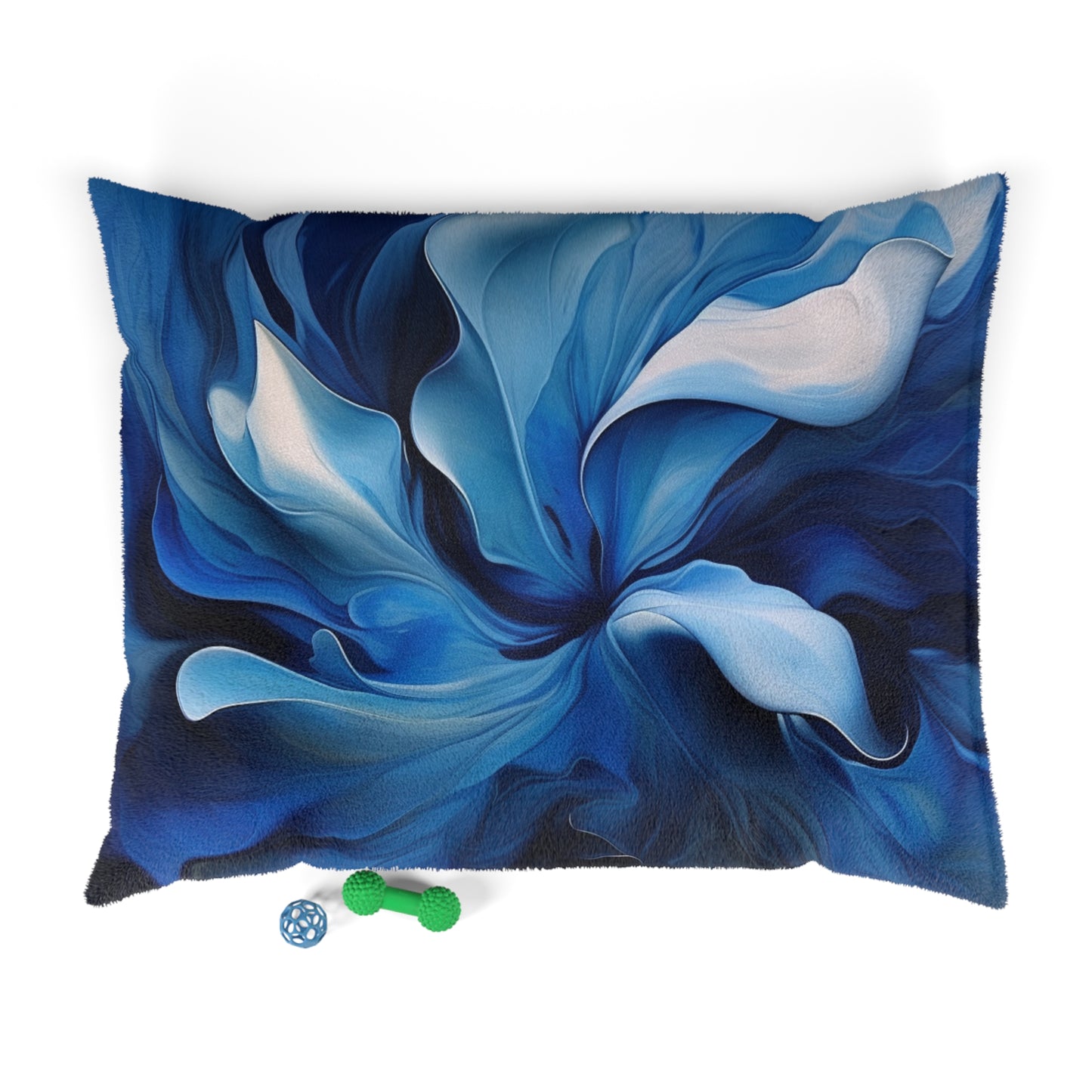 Pet Bed Abstract Blue Tulip 4