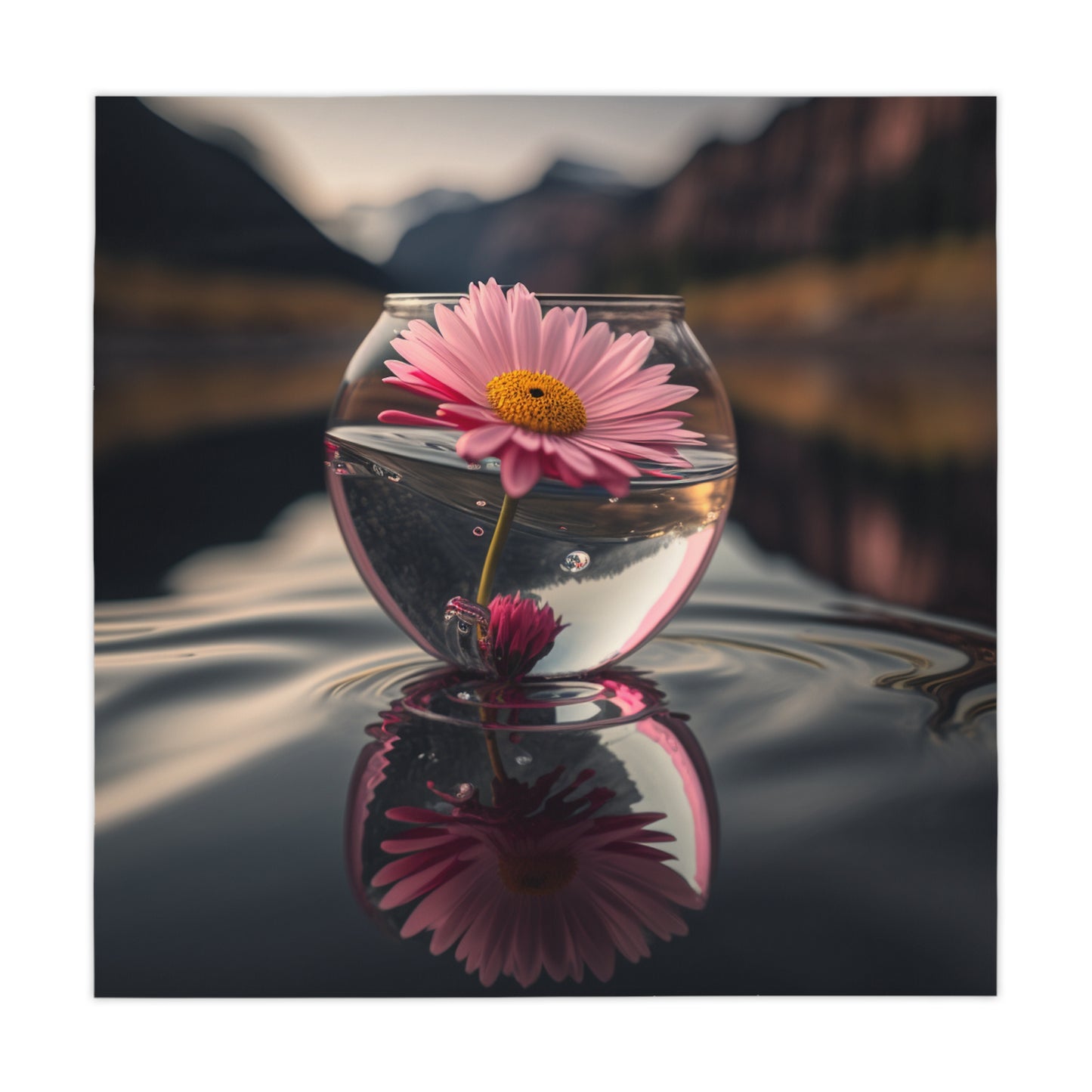 Tablecloth Daisy in a vase 2