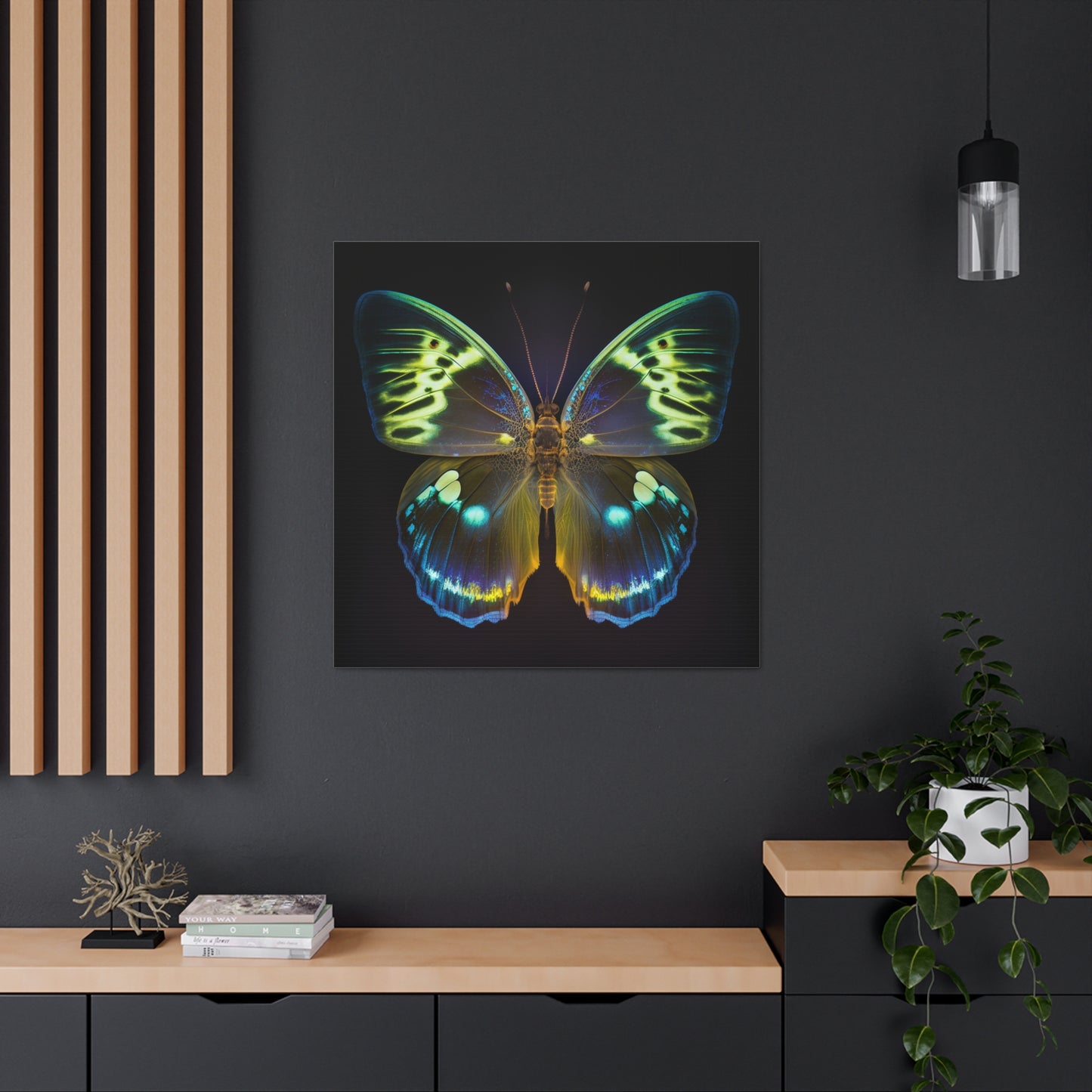 Canvas Gallery Wraps Neon Hue Butterfly 1