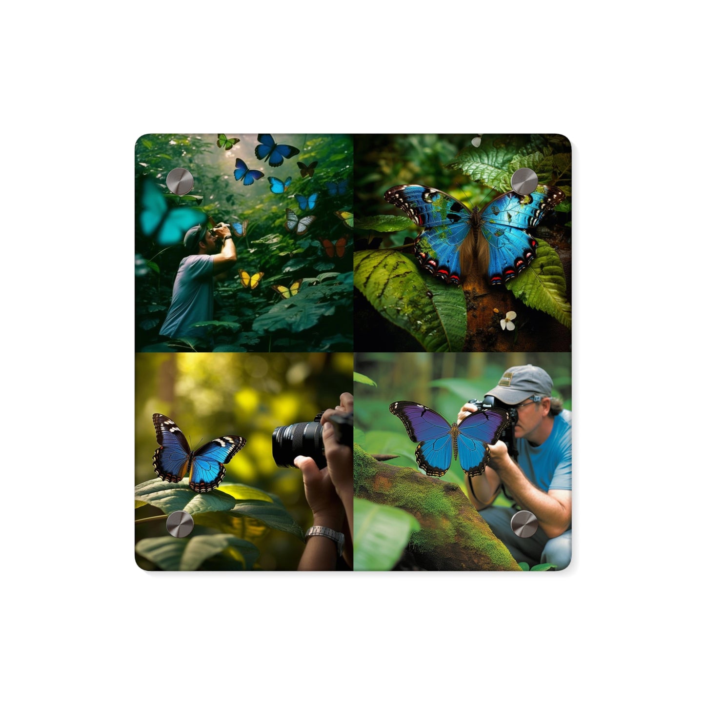 Acrylic Wall Art Panels Jungle Butterfly 5