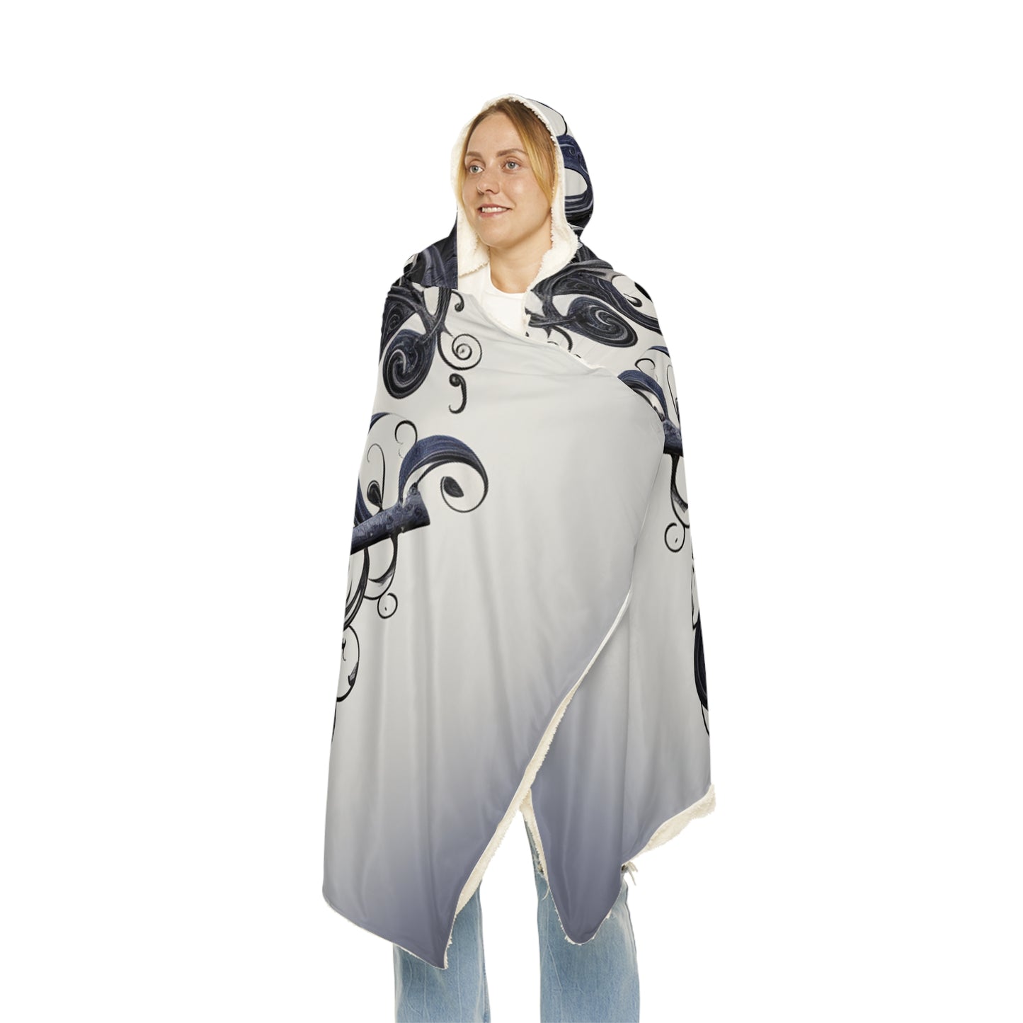 Snuggle Hooded Blanket Skull Treble Clef 1