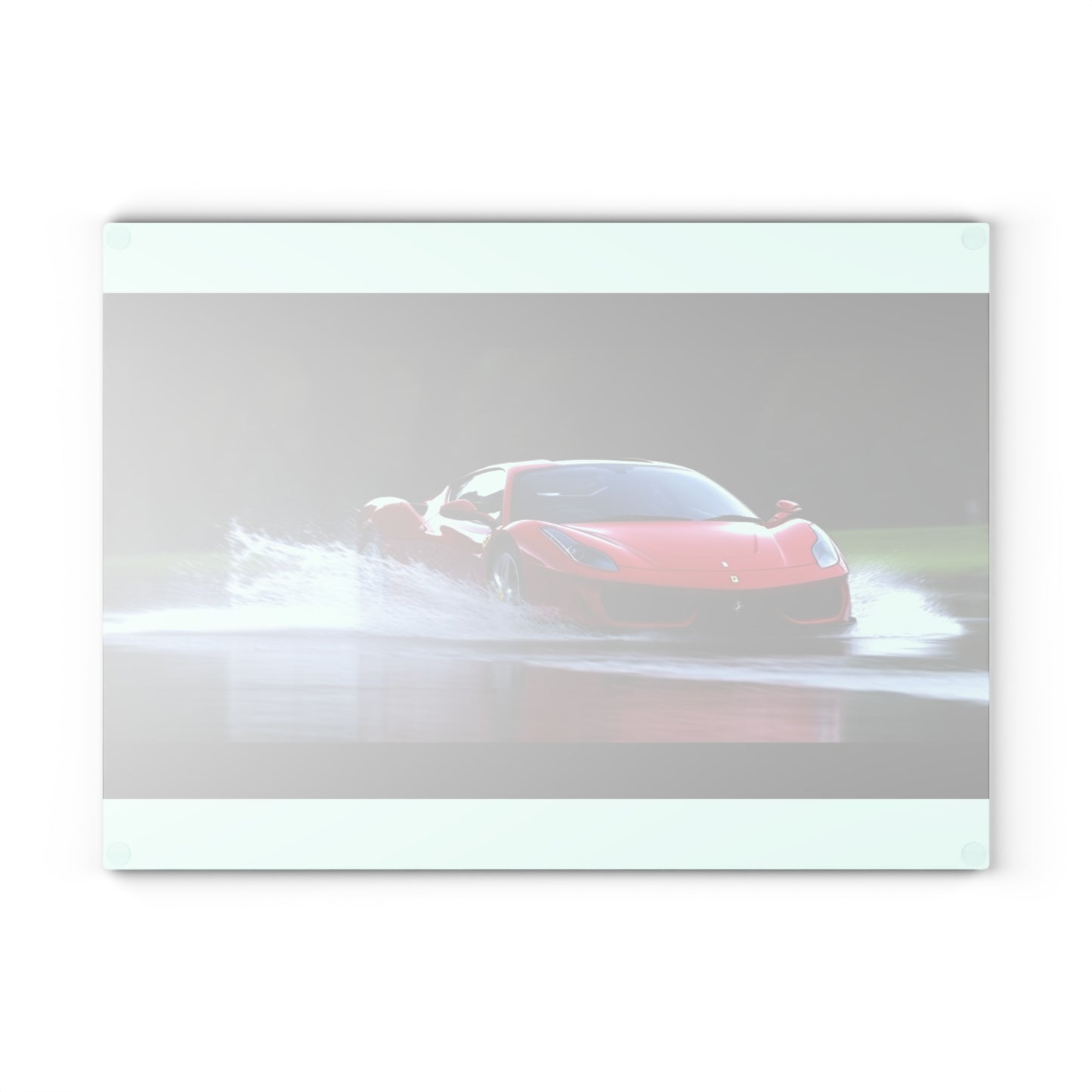 Glass Cutting Board Water Ferrari Splash 2