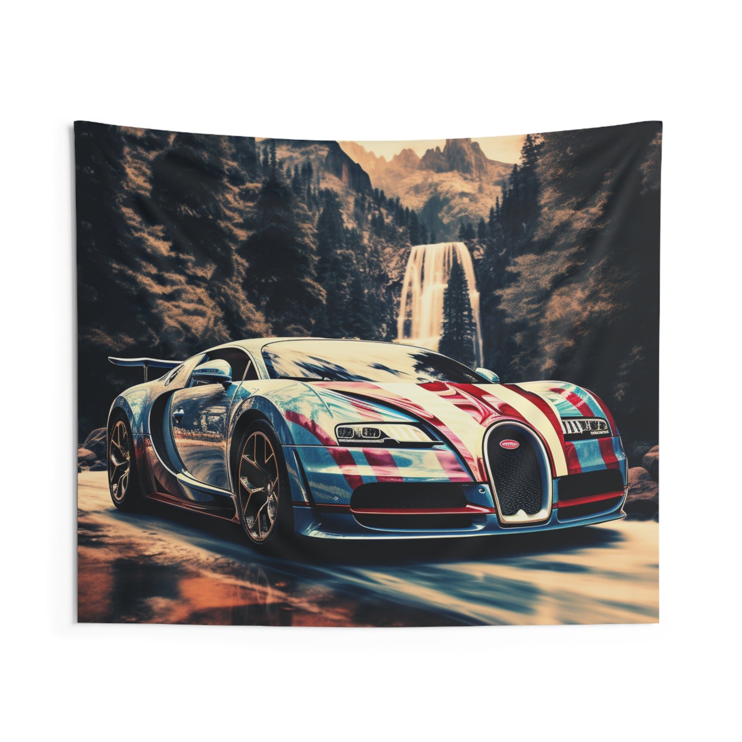 Indoor Wall Tapestries Bugatti Waterfall 1