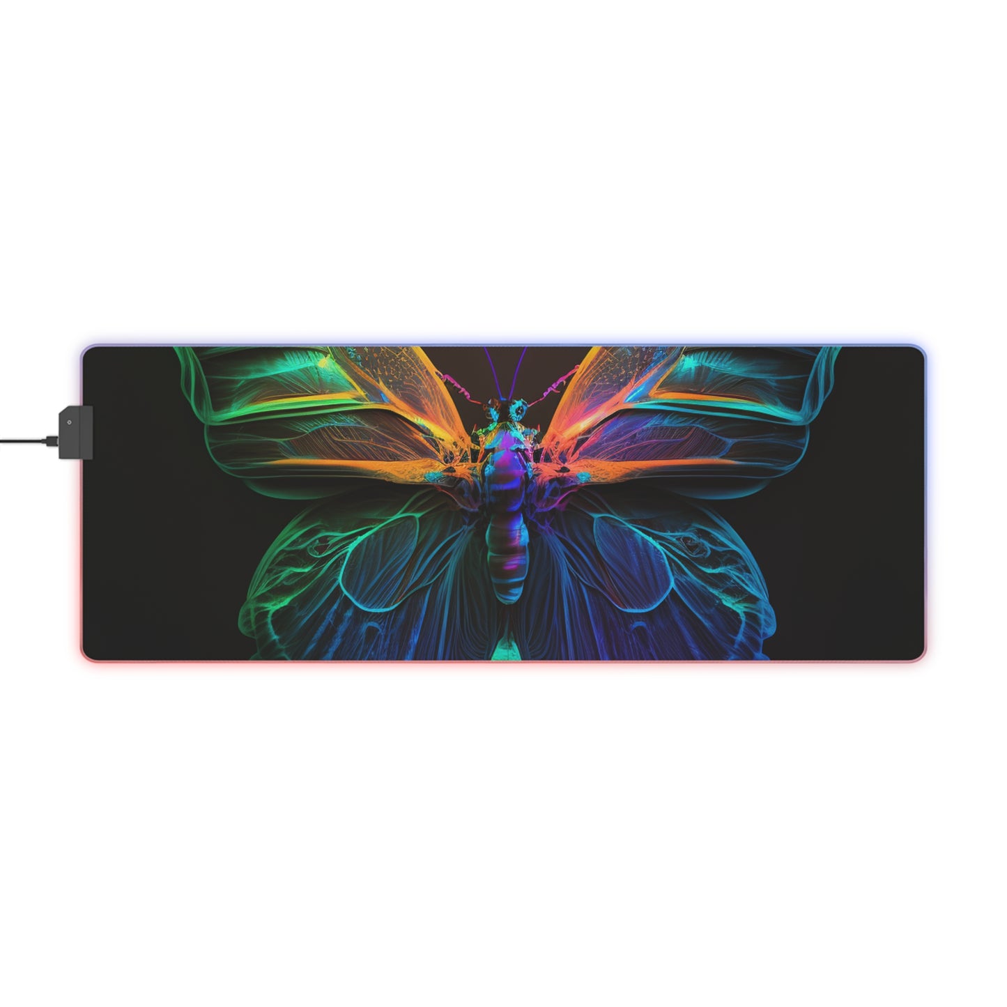 LED Gaming Mouse Pad Raw Hyper Color Butterfly 3